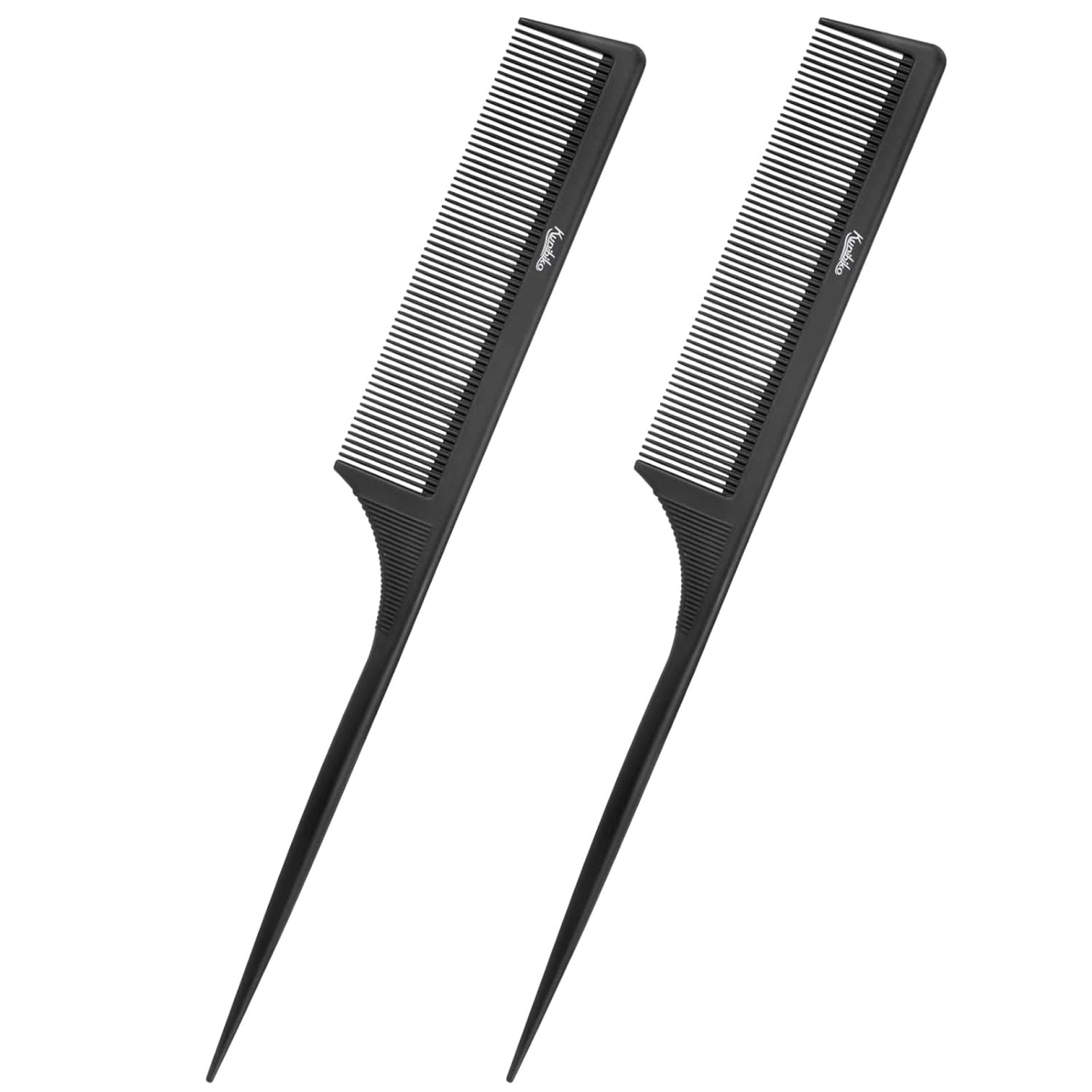 Rat Tail Comb Parting Comb:2Pcs Rat Tail Combs for Women,Fine Tooth Parting Tip Carbon Fiber Root Teasing Anti Static Tail Comb,Hair Combs for Styling(2Pcs Black) Rat Tail Comb Parting Comb:2Pcs Rat Tail Combs for Women,Fine Tooth Parting Tip Carbon Fiber Root Teasing Anti Static Tail Comb,Hair Combs for Styling(2Pcs Black)