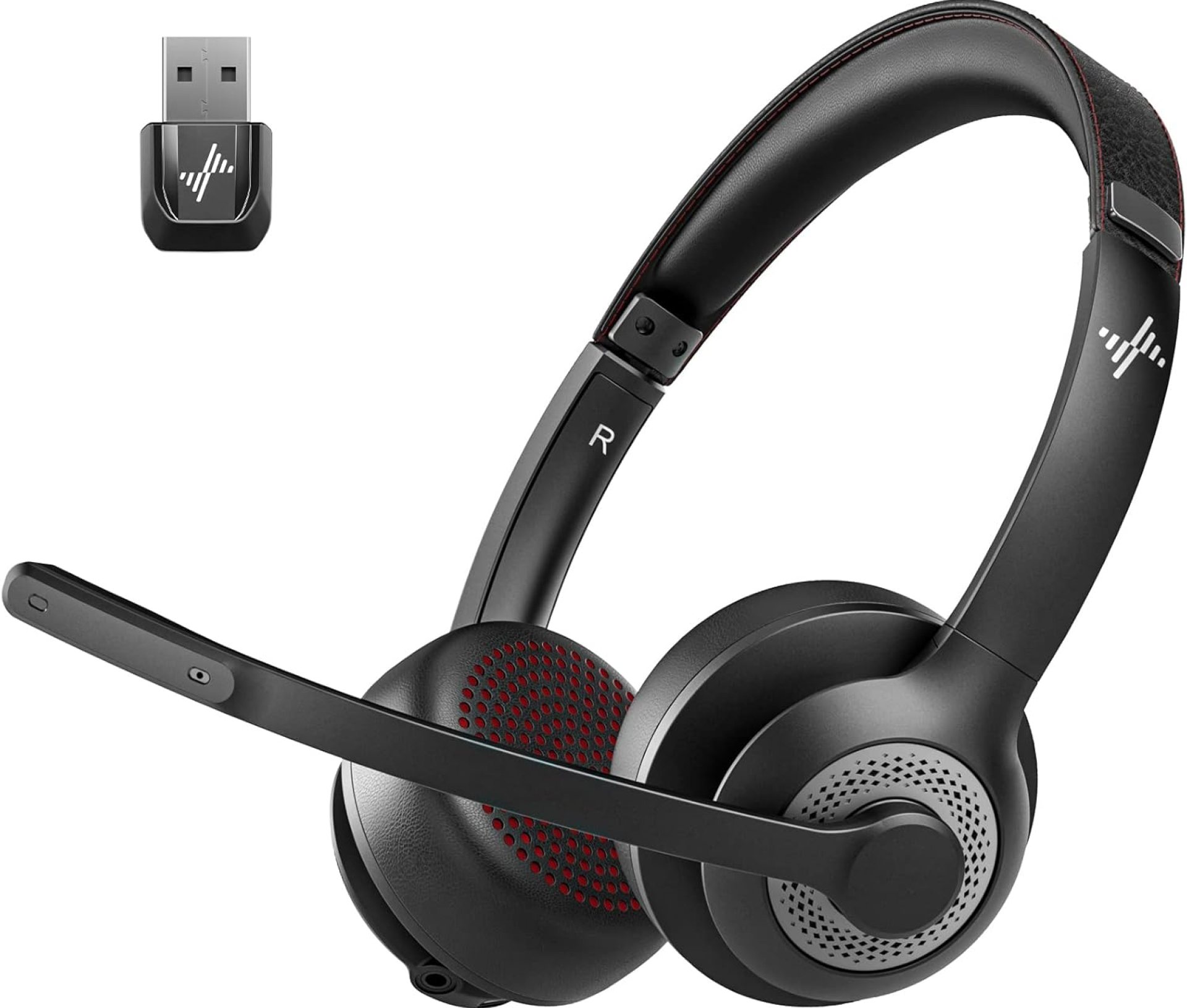 Wireless Headset with AI Noise Cancelling Microphone Bluetooth Headset – Bluetooth V5.2 Headphones with USB Dongle & Mic Mute for Computer/Laptop/PC/iPhone/Android/Cell Phones (Bluetooth+USB Dongle) Wireless Headset with AI Noise Cancelling Microphone Bluetooth Headset – Bluetooth V5.2 Headphones with USB Dongle & Mic Mute for Computer/Laptop/PC/iPhone/Android/Cell Phones (Bluetooth+USB Dongle)