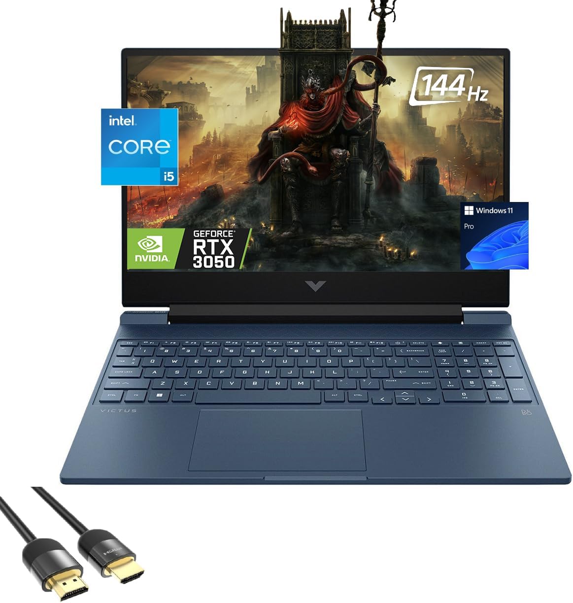 HP Victus Gaming Laptop, 15.6″ FHD Display, 12th Gen 8-Core i5 12450H (Up to 4.40 GHz), GeForce RTX 3050, 64GB RAM, 1TB PCle 4.0, Backlit KB, Keypad, WiFi 6, RJ45, USB-C, PDG HDMI Cable, Win 11 Pro HP Victus Gaming Laptop, 15.6″ FHD Display, 12th Gen 8-Core i5 12450H (Up to 4.40 GHz), GeForce RTX 3050, 64GB RAM, 1TB PCle 4.0, Backlit KB, Keypad, WiFi 6, RJ45, USB-C, PDG HDMI Cable, Win 11 Pro