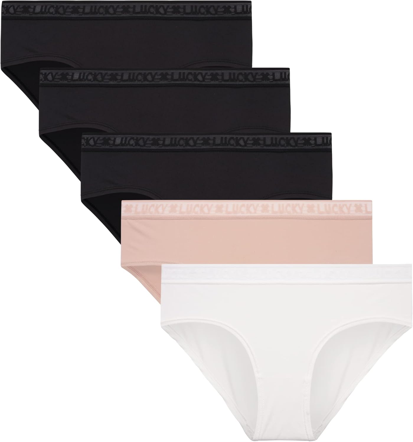 Lucky Brand Women’s Underwear – 5 Pack Microfiber Hipster Briefs (S-XL) Lucky Brand Women’s Underwear – 5 Pack Microfiber Hipster Briefs (S-XL)
