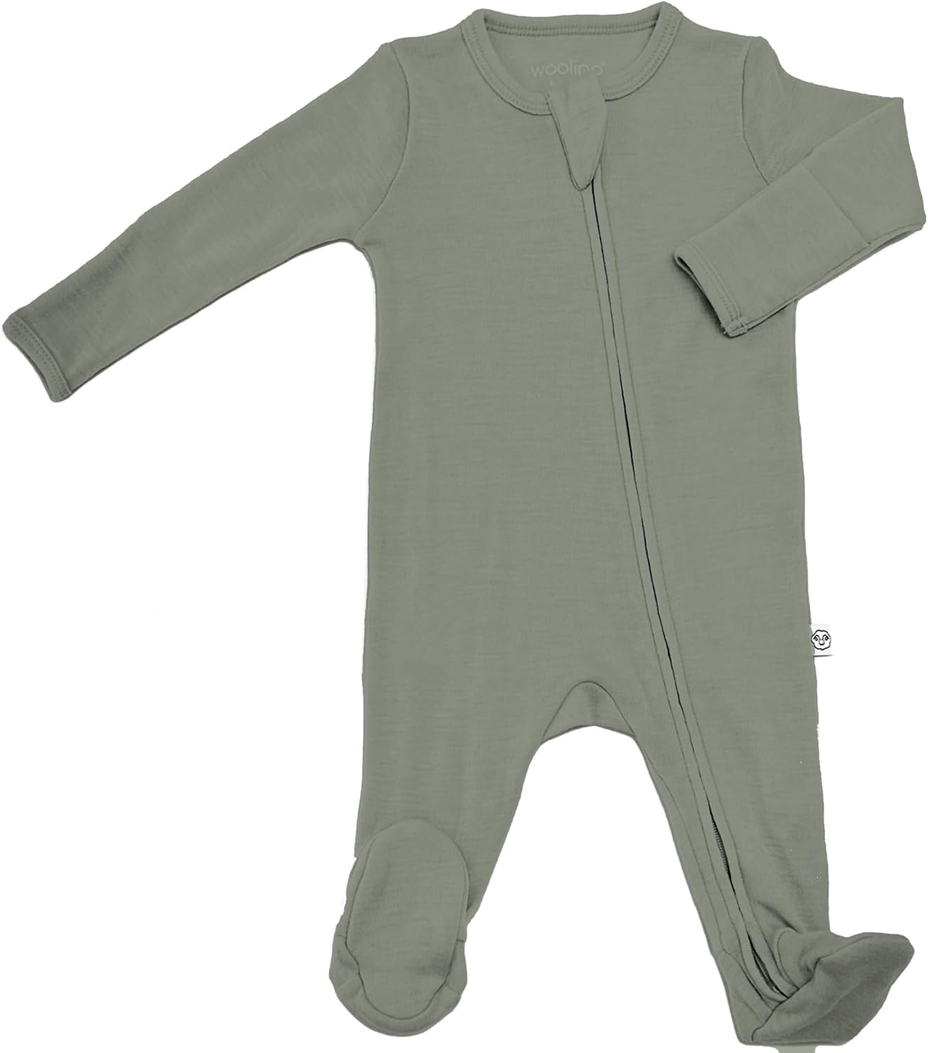 Woolino Toddler Footie Sleeper, Merino Wool Baby Pajamas, One-Piece Sleeper Jumpsuit, Front Zip Footie Romper for Unisex Woolino Toddler Footie Sleeper, Merino Wool Baby Pajamas, One-Piece Sleeper Jumpsuit, Front Zip Footie Romper for Unisex