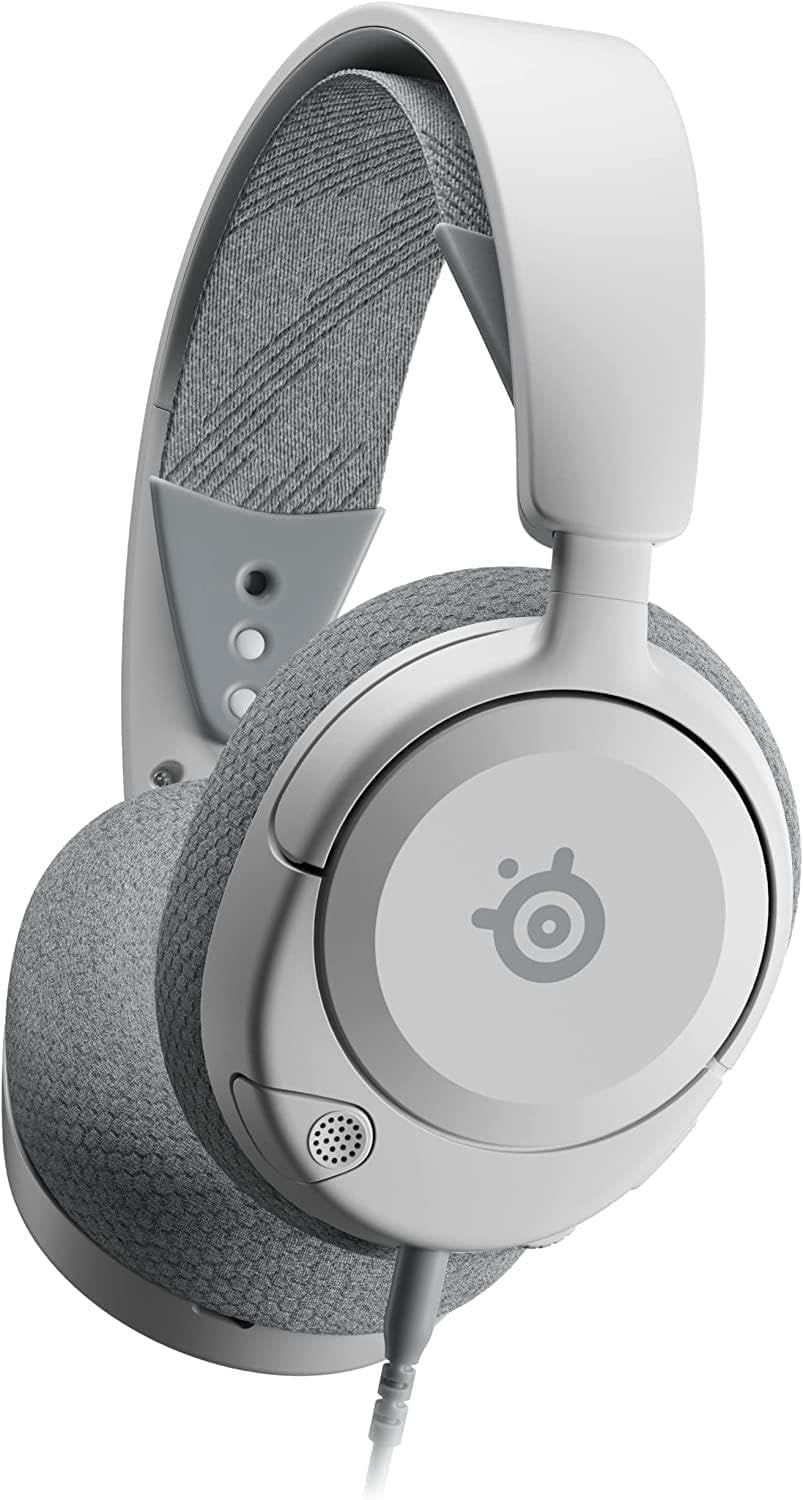 SteelSeries Arctis Nova 1P PS5 Headphones – Gaming Headset – 360° Space Sound – Memory Foam Ear Pads – Noise Cancelling Microphone – Also for PC, PS4, Switch, Xbox – White SteelSeries Arctis Nova 1P PS5 Headphones – Gaming Headset – 360° Space Sound – Memory Foam Ear Pads – Noise Cancelling Microphone – Also for PC, PS4, Switch, Xbox – White