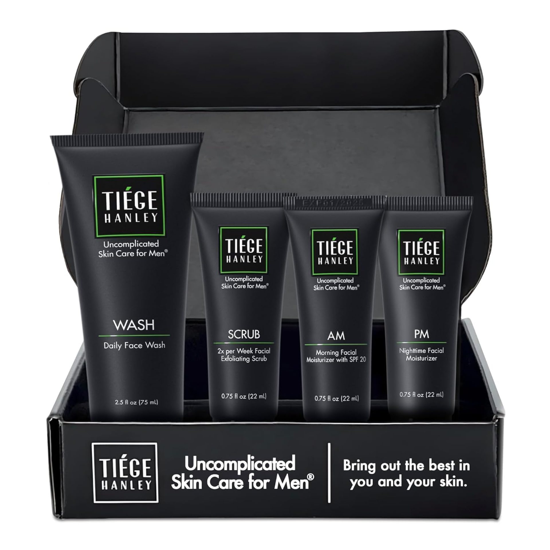 Tiege Hanley Mens Skin Care Set, Essential Skin Care Routine for Men (System Level 1) – Face Wash Kit for Fines Lines & Wrinkles – Men’s Skincare Set Includes Face Wash, Facial Scrub, & Moisturizer Tiege Hanley Mens Skin Care Set, Essential Skin Care Routine for Men (System Level 1) – Face Wash Kit for Fines Lines & Wrinkles – Men’s Skincare Set Includes Face Wash, Facial Scrub, & Moisturizer