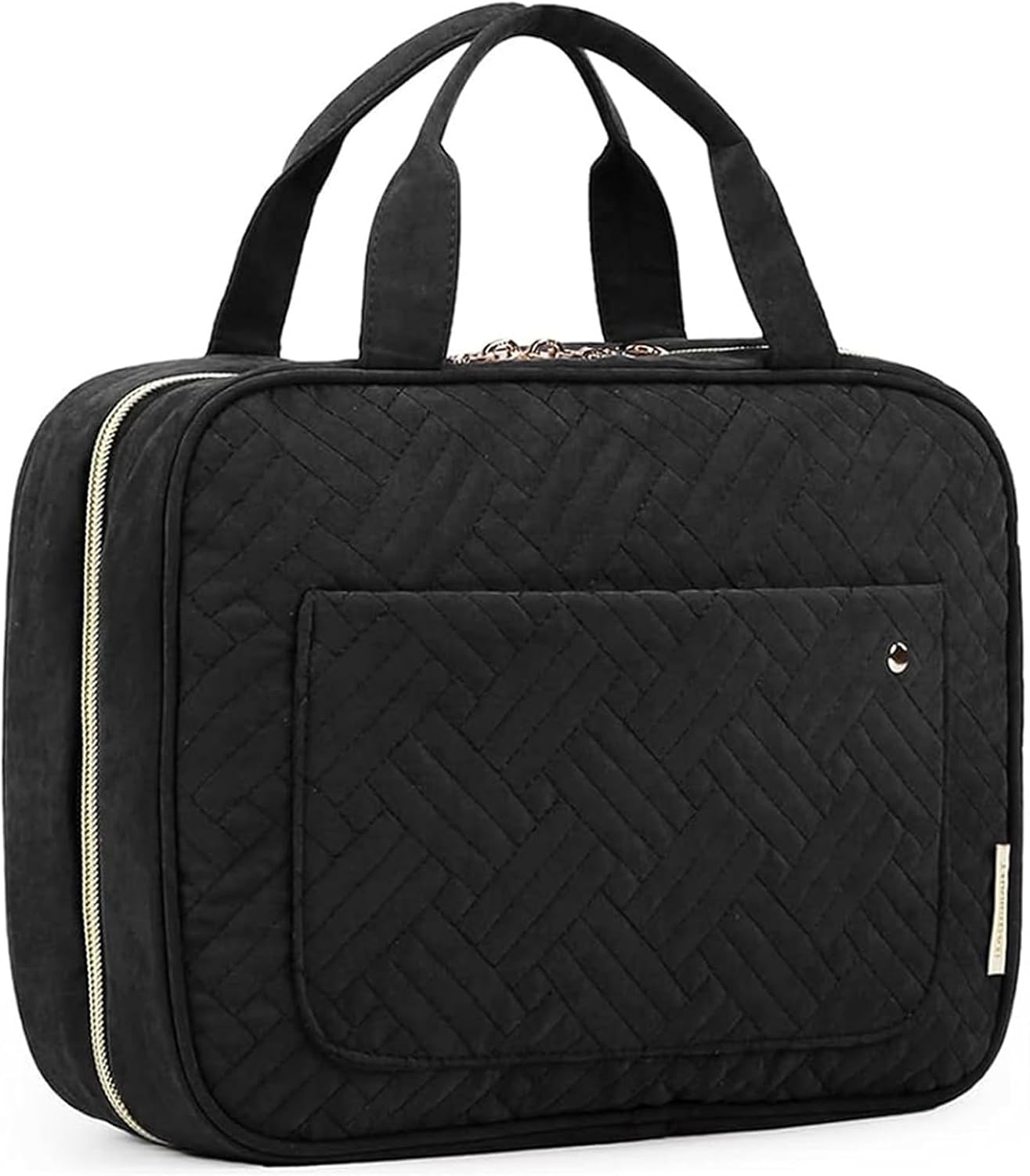 BAGSMART Large Toiletry Bag Travel Bag with Hanging Hook, Water-resistant Makeup Cosmetic Bag Travel Organizer for Accessories, Shampoo, Full Sized Container, Toiletries BAGSMART Large Toiletry Bag Travel Bag with Hanging Hook, Water-resistant Makeup Cosmetic Bag Travel Organizer for Accessories, Shampoo, Full Sized Container, Toiletries