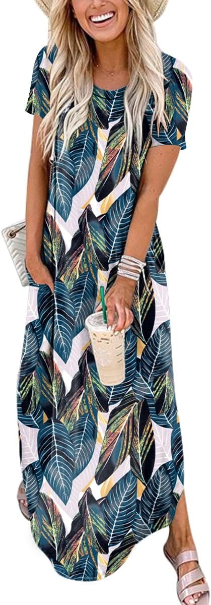 ANRABESS Women’s Summer Casual Loose Short Sleeve Long T Shirt Dress Split Maxi Beach Sundress Travel Vacation Outfits ANRABESS Women’s Summer Casual Loose Short Sleeve Long T Shirt Dress Split Maxi Beach Sundress Travel Vacation Outfits