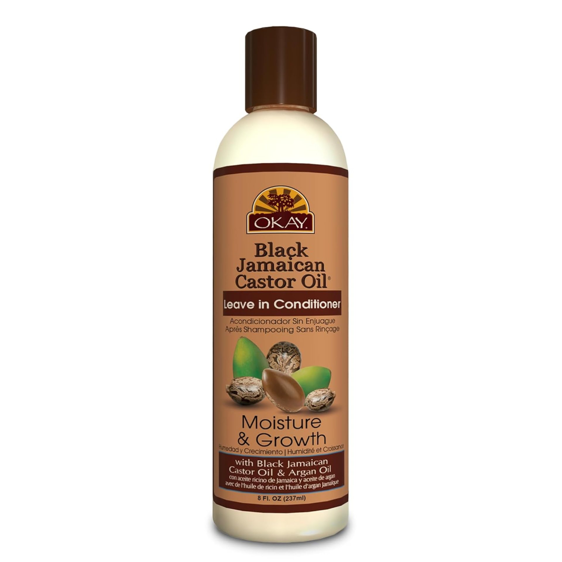 OKAY Black Jamaican Castor Oil Leave In Conditioner – Hair Moisturizer for Women and Men, Natural Hair Product for Hair Growth, Curly Hair Grease for Smooth, Moisturized Hair – 8 oz (Pack of 1) OKAY Black Jamaican Castor Oil Leave In Conditioner – Hair Moisturizer for Women and Men, Natural Hair Product for Hair Growth, Curly Hair Grease for Smooth, Moisturized Hair – 8 oz (Pack of 1)