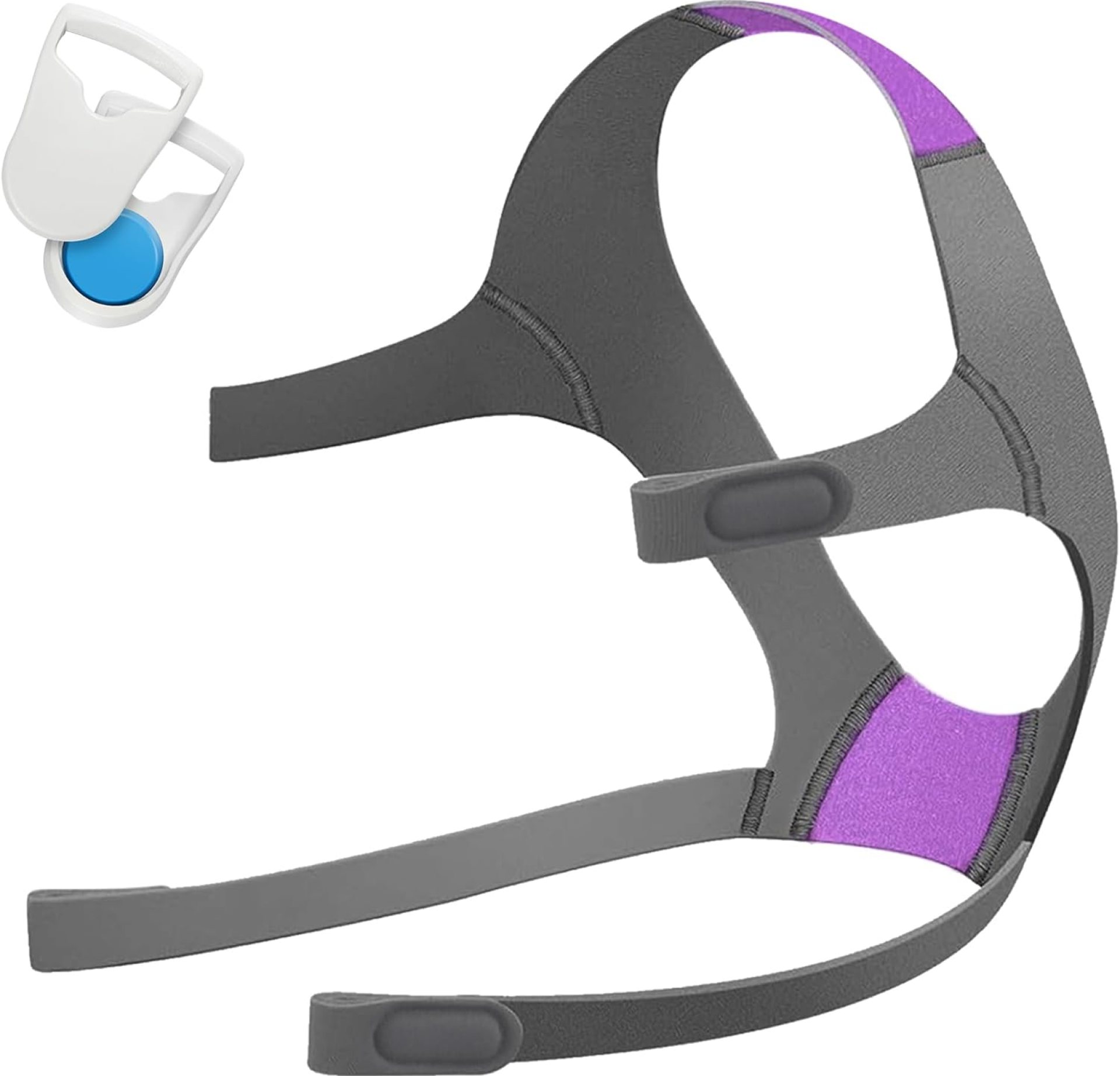 Headgear for AirFit F20 /AirTouch F20,1 Pack Replacement F20 Headgear(Purple) with 1 Pair Magnetic Clips Headgear for AirFit F20 /AirTouch F20,1 Pack Replacement F20 Headgear(Purple) with 1 Pair Magnetic Clips