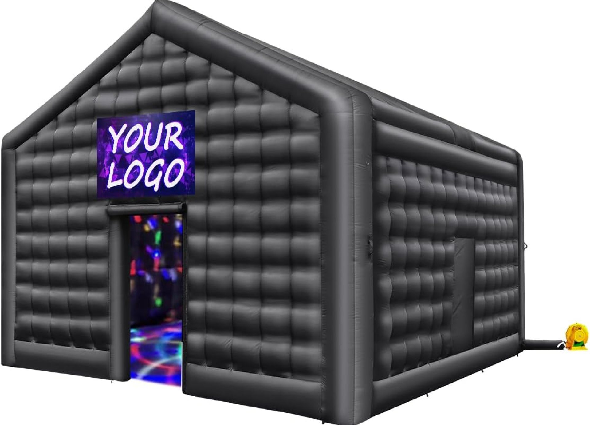 VEVOR Inflatable Nightclub, 16.4 x 13.1 x 12.5 Ft, Blow up Party Tent with Disco Lights & 680W Blower, Large Inflatable Night Club Tent for Adults, Inflatable House Air Cube for Wedding Birthday Black VEVOR Inflatable Nightclub, 16.4 x 13.1 x 12.5 Ft, Blow up Party Tent with Disco Lights & 680W Blower, Large Inflatable Night Club Tent for Adults, Inflatable House Air Cube for Wedding Birthday Black