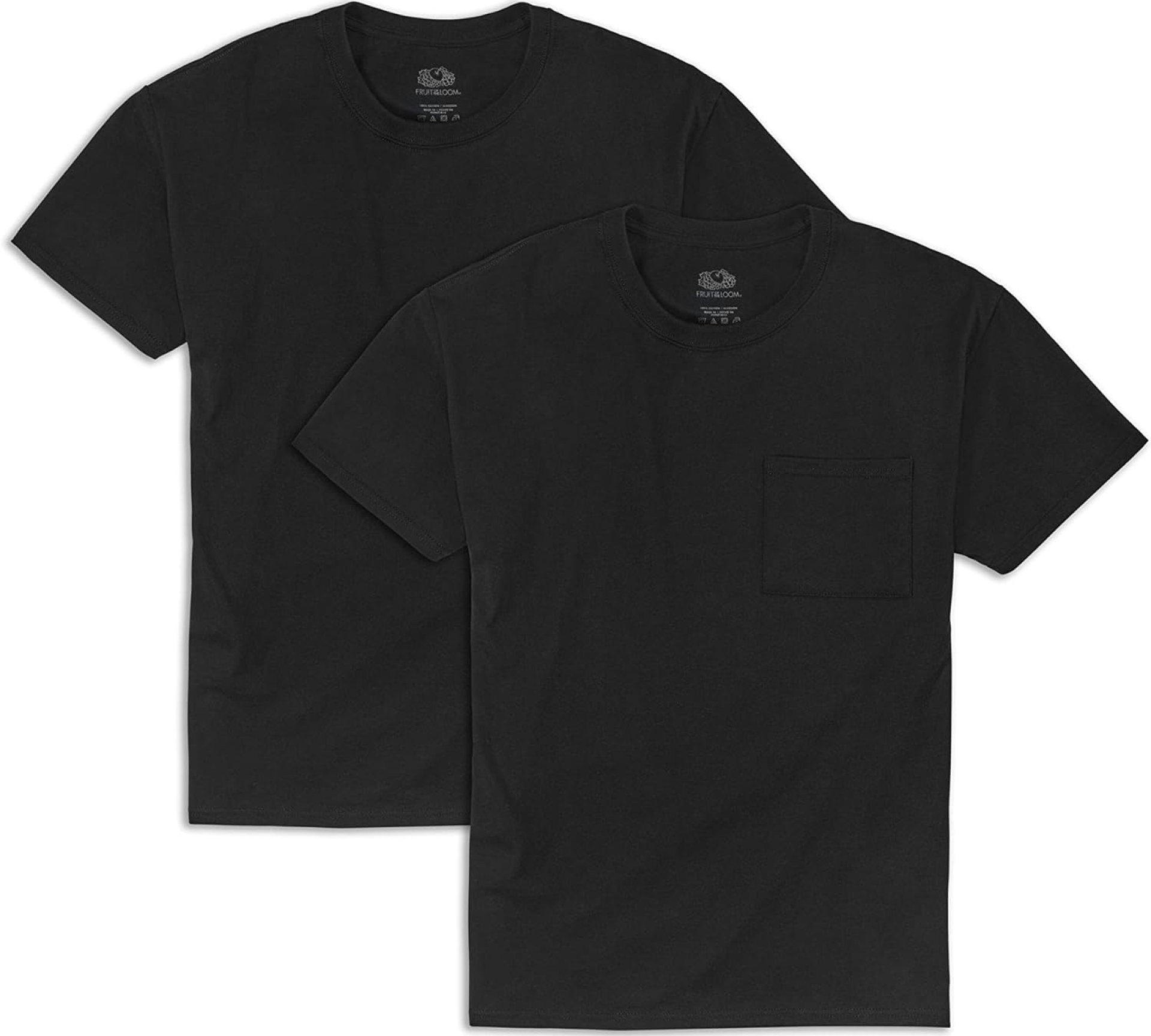 Fruit of the Loom Men’s Eversoft Cotton Short Sleeve Pocket T-Shirts, Breathable & Tag Free Fruit of the Loom Men’s Eversoft Cotton Short Sleeve Pocket T-Shirts, Breathable & Tag Free