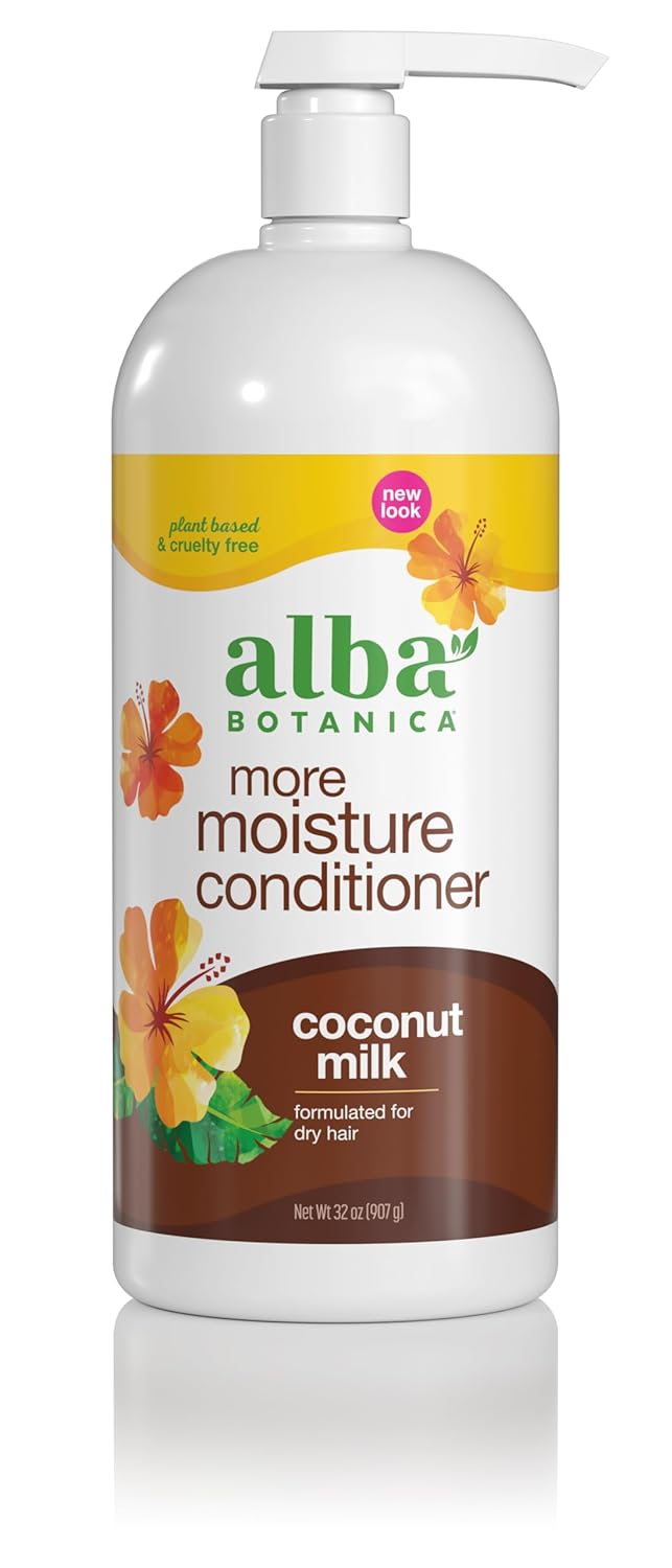 Alba Botanica More Moisture Conditioner, Coconut Milk, 32 Oz (Packaging May Vary) Alba Botanica More Moisture Conditioner, Coconut Milk, 32 Oz (Packaging May Vary)