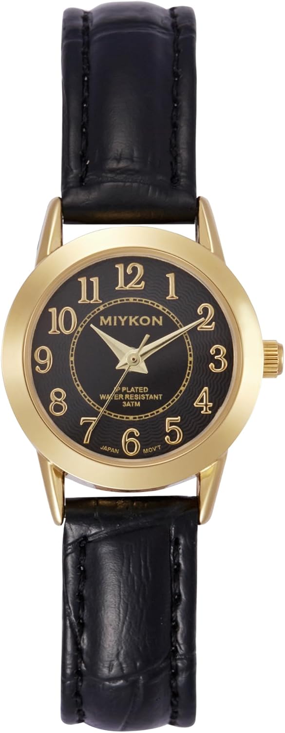 Miykon Ladies Watches for Women | Dainty Small Analog Watch Women with Vegan Leather Band | Ion Polished, Luminous Hands and Second Hand, Scratch Resist Glass, Japanese Quartz, 100ft Water Resistant Miykon Ladies Watches for Women | Dainty Small Analog Watch Women with Vegan Leather Band | Ion Polished, Luminous Hands and Second Hand, Scratch Resist Glass, Japanese Quartz, 100ft Water Resistant