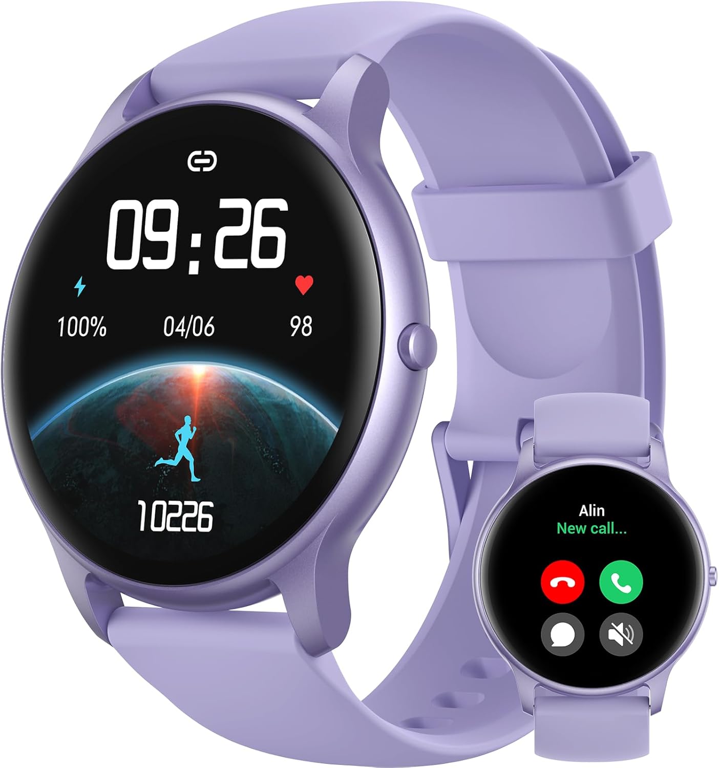 Parsonver Smart Watch(Answer/Make Calls), Smartwatch for Women IP68 Waterproof, 100+ Sport Modes Fitness Activity Tracker Heart Rate Sleep Monitor Pedometer, Fitness Watch for Android & iPhone, Purple Parsonver Smart Watch(Answer/Make Calls), Smartwatch for Women IP68 Waterproof, 100+ Sport Modes Fitness Activity Tracker Heart Rate Sleep Monitor Pedometer, Fitness Watch for Android & iPhone, Purple