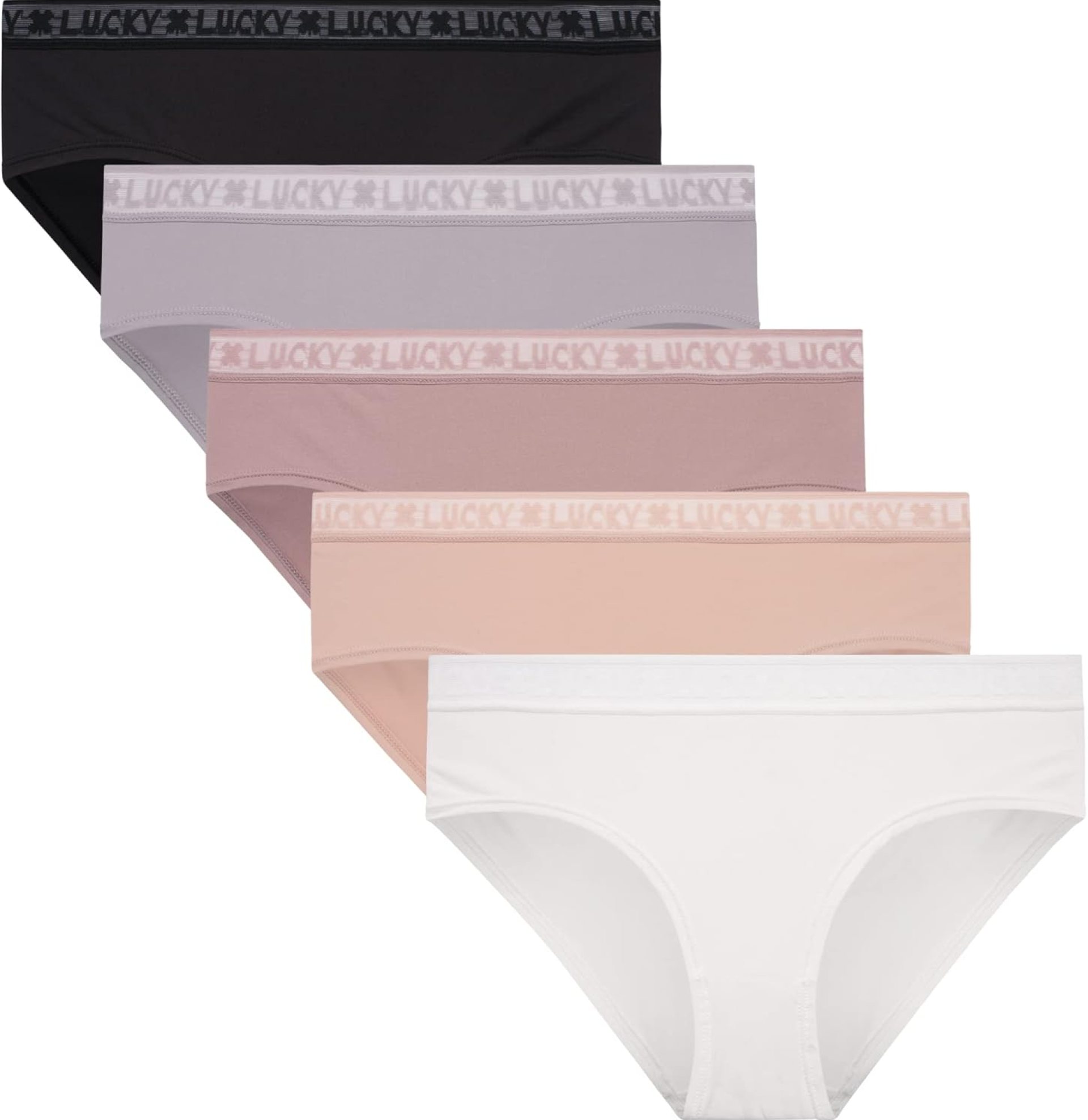 Lucky Brand Women’s Underwear – 5 Pack Microfiber Hipster Briefs (S-XL) Lucky Brand Women’s Underwear – 5 Pack Microfiber Hipster Briefs (S-XL)
