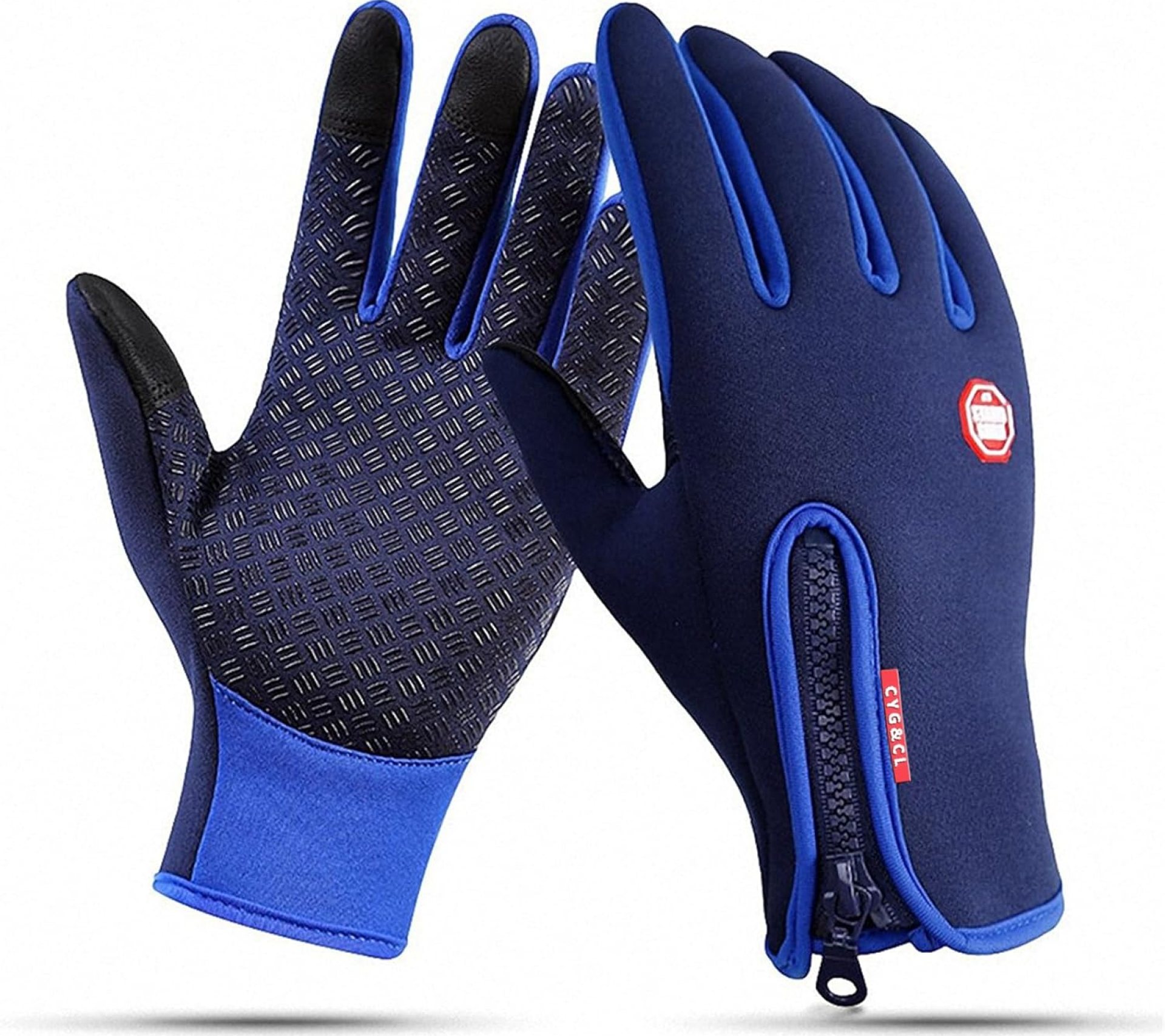 CYG&CL Outdoor Winter Touchscreen Warm Gloves, Water Resistant Windproof Anti-Slip Sports Gloves for Cycling Driving Running Hiking Climbing Skiing Sports, Adjustable Size for Men&Women CYG&CL Outdoor Winter Touchscreen Warm Gloves, Water Resistant Windproof Anti-Slip Sports Gloves for Cycling Driving Running Hiking Climbing Skiing Sports, Adjustable Size for Men&Women