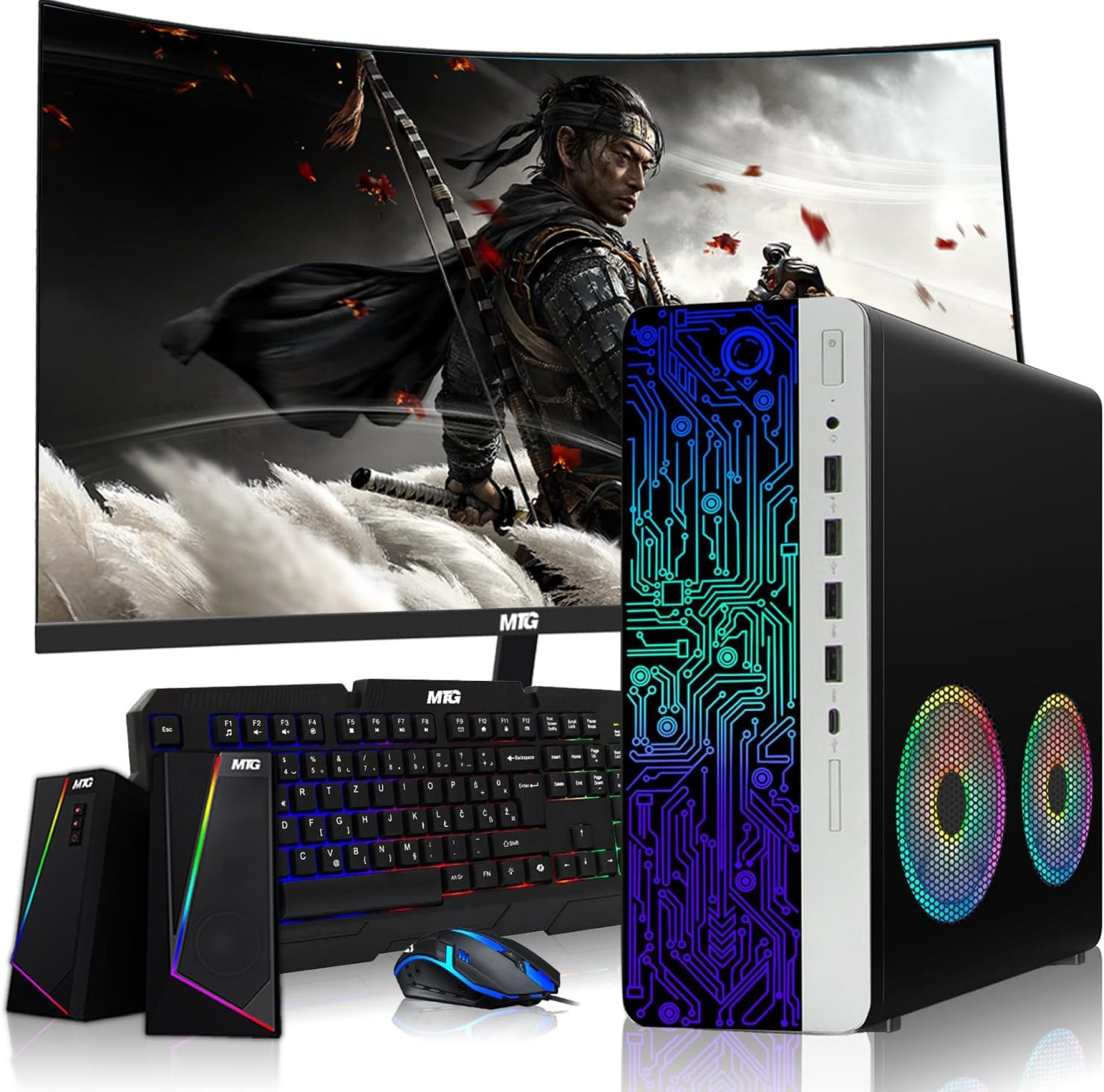 HP G4 Desktop Computer PC AMD Pro A10-9700 R7, 16GB RAM, 1TB SSD, 27 Inch Curved Monitor, RGB Speaker, RGB Keyboard with AI-Enabled Copilot Key, Mouse, 2X ARGB Fan WiFi, Win 10 Pro (Renewed) HP G4 Desktop Computer PC AMD Pro A10-9700 R7, 16GB RAM, 1TB SSD, 27 Inch Curved Monitor, RGB Speaker, RGB Keyboard with AI-Enabled Copilot Key, Mouse, 2X ARGB Fan WiFi, Win 10 Pro (Renewed)