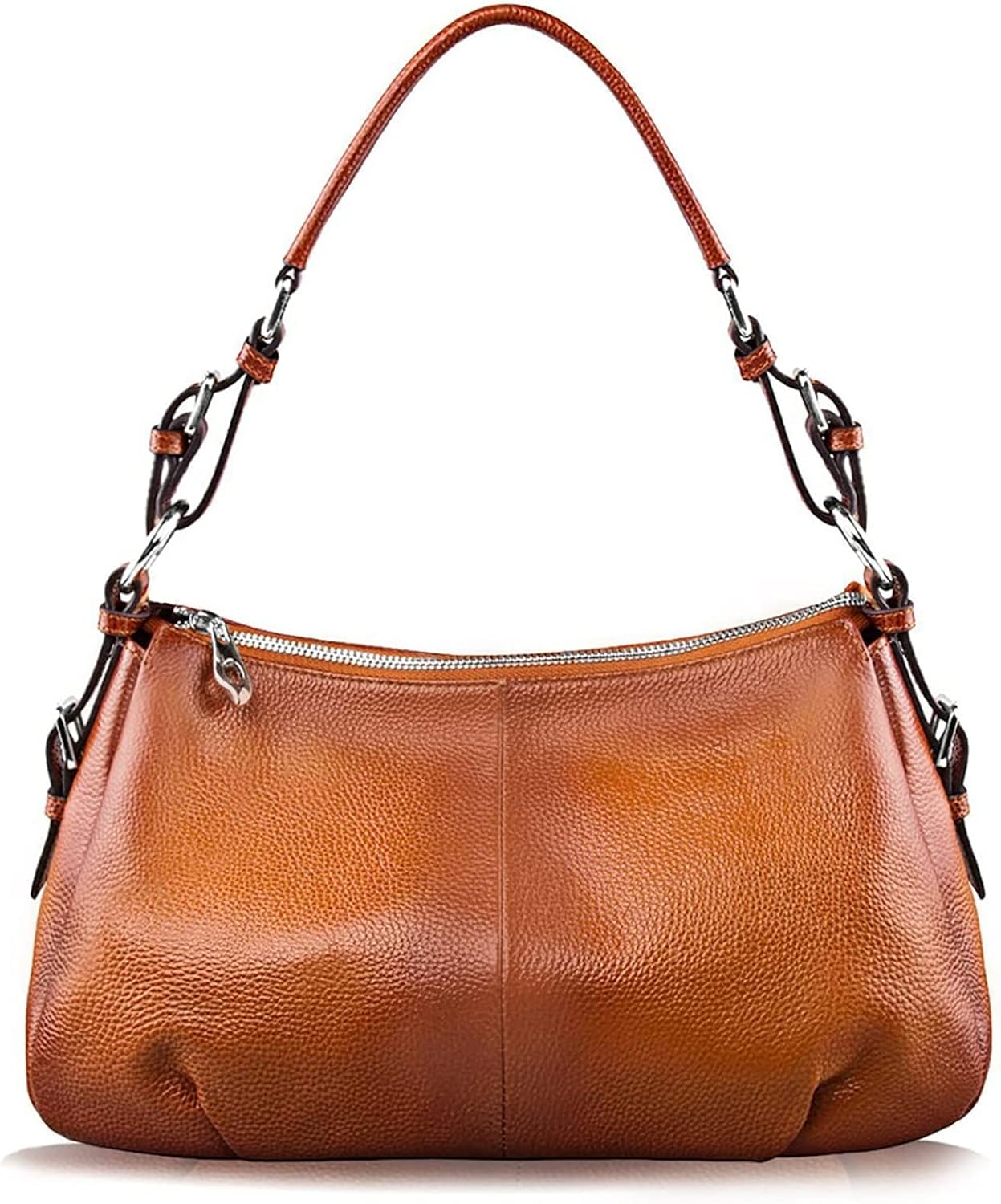 S-ZONE Womens Hobo Genuine Leather Shoulder Bag Top-handle Handbag Ladies Purses S-ZONE Womens Hobo Genuine Leather Shoulder Bag Top-handle Handbag Ladies Purses