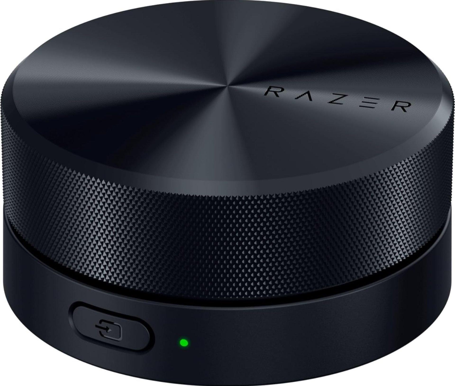 Razer Wireless Control Pod: Advanced Audio Control for Nommo V2 & Leviathan V2 Speakers – RGB Light Customization – Rotatable, Clickable Dial & Source Button – Durable Aluminum Alloy – USB & Bluetooth Razer Wireless Control Pod: Advanced Audio Control for Nommo V2 & Leviathan V2 Speakers – RGB Light Customization – Rotatable, Clickable Dial & Source Button – Durable Aluminum Alloy – USB & Bluetooth
