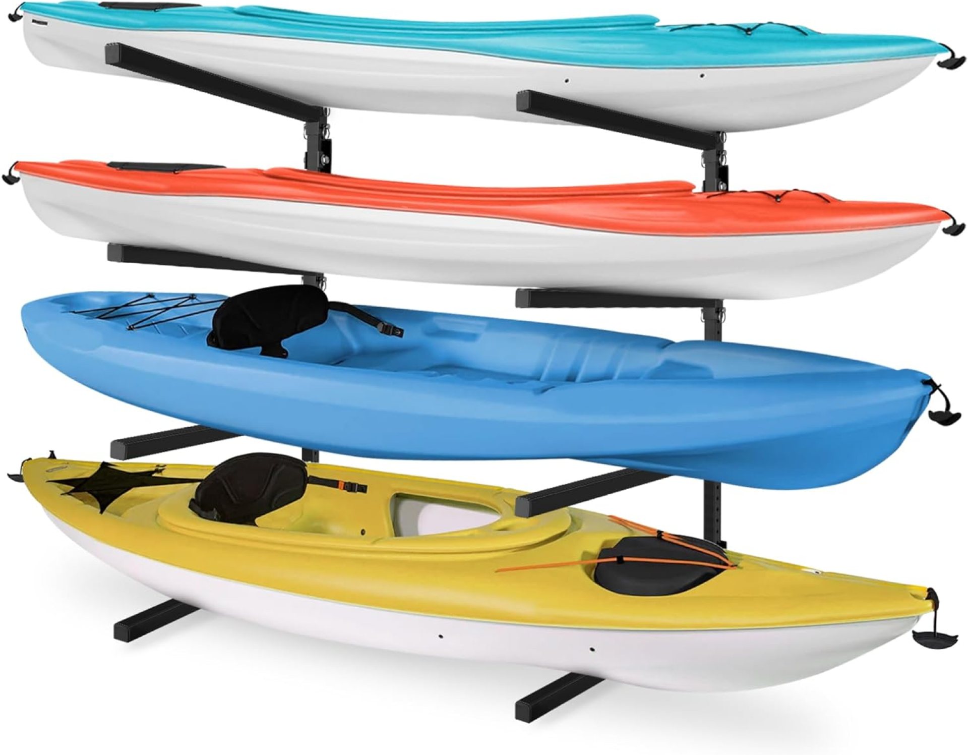 Yes4All Kayak Wall Rack 400lbs 4 Adjustable Levels Kayak Storage Rack for Garage Heavy Duty Kayak Racks Yes4All Kayak Wall Rack 400lbs 4 Adjustable Levels Kayak Storage Rack for Garage Heavy Duty Kayak Racks