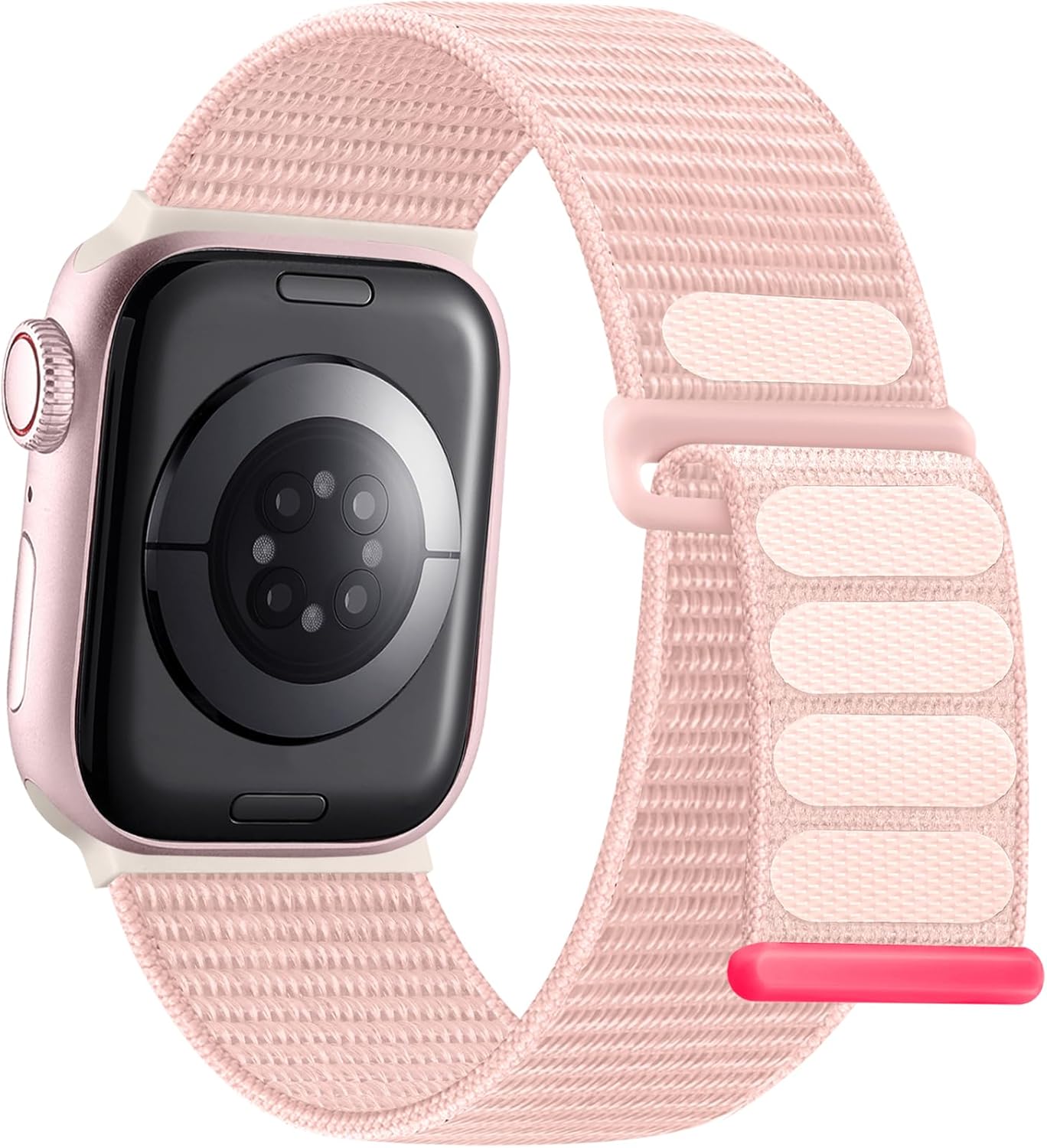 Getino Sport Loop Band Compatible with Apple Watch Bands for Women Men 40mm 41mm 38mm 42mm 46mm 44mm 45mm 49mm, Braided Stretchy Nylon Strap for iWatch Series 10 9 8 7 6 5 4 3 SE Ultra 2 1, Light Pink Getino Sport Loop Band Compatible with Apple Watch Bands for Women Men 40mm 41mm 38mm 42mm 46mm 44mm 45mm 49mm, Braided Stretchy Nylon Strap for iWatch Series 10 9 8 7 6 5 4 3 SE Ultra 2 1, Light Pink