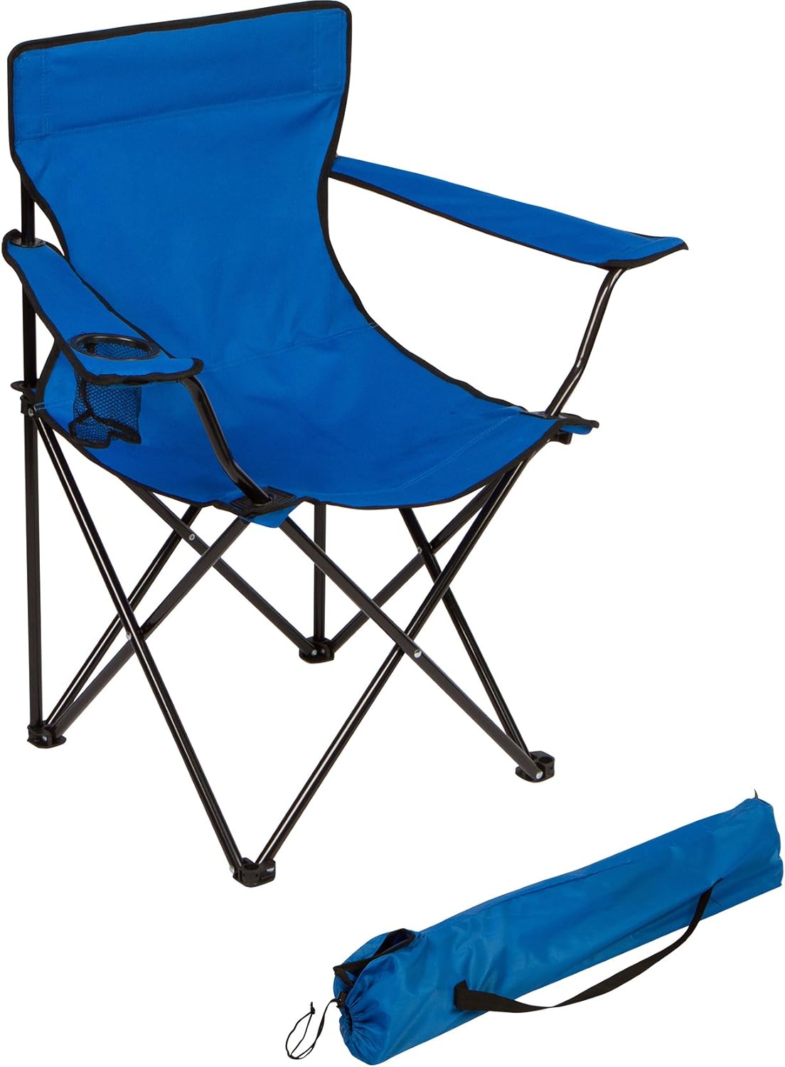 Trademark Innovations Folding Outdoor Beach Camp Chair, 18″ L x 31″ W x 32″ H, Blue Trademark Innovations Folding Outdoor Beach Camp Chair, 18″ L x 31″ W x 32″ H, Blue