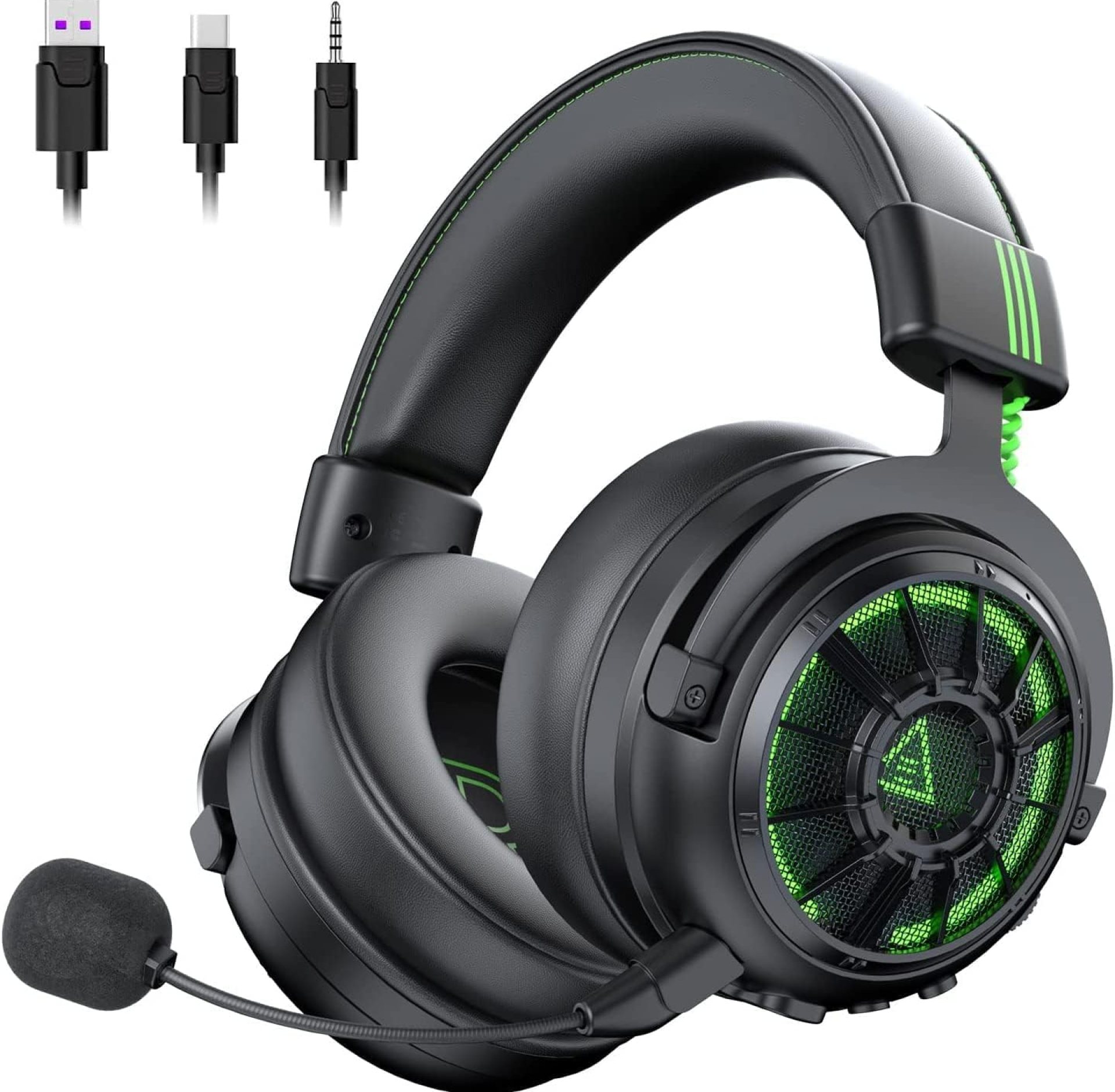 EKSA StarEngine Pro USB Gaming Headset – 7.1 Surround Sound for PC PS4 PS5 Xbox One, Over Ear Computer Headphones with Noise Cancelling Mic, Dual Chamber Driver, Game/Muisc Mode, Led Wired Headphones EKSA StarEngine Pro USB Gaming Headset – 7.1 Surround Sound for PC PS4 PS5 Xbox One, Over Ear Computer Headphones with Noise Cancelling Mic, Dual Chamber Driver, Game/Muisc Mode, Led Wired Headphones