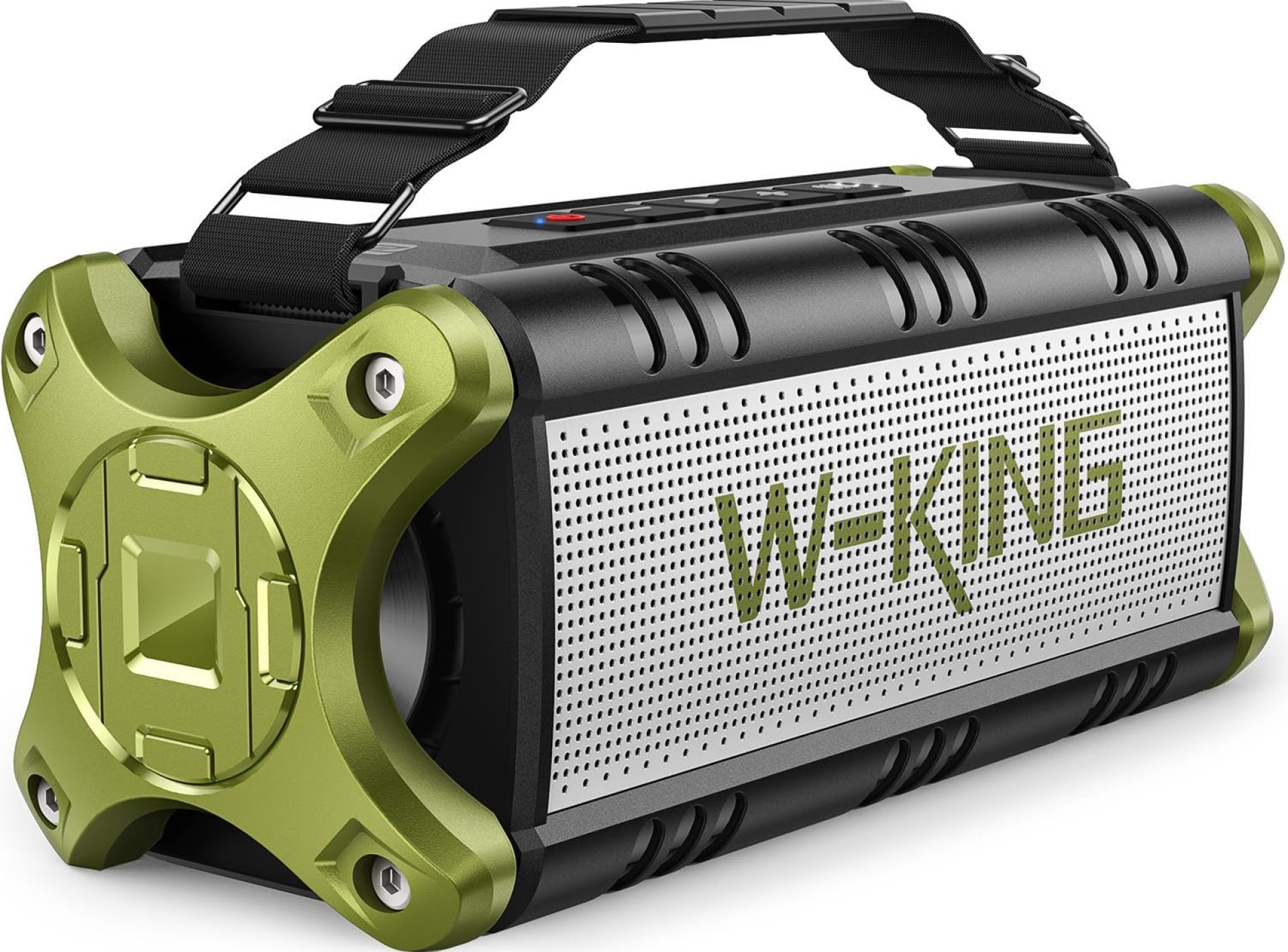 W-KING Bluetooth Speaker, 90W Peak 50W Portable Speakers Wireless, Deep Bass, Hi-Fi Loud Speaker, IPX6 Waterproof, 40H, EQ, Stereo Pairing,DSP, 4 Drivers,TF, AUX,NFC, for Outdoor, Camping,Party,Beach W-KING Bluetooth Speaker, 90W Peak 50W Portable Speakers Wireless, Deep Bass, Hi-Fi Loud Speaker, IPX6 Waterproof, 40H, EQ, Stereo Pairing,DSP, 4 Drivers,TF, AUX,NFC, for Outdoor, Camping,Party,Beach