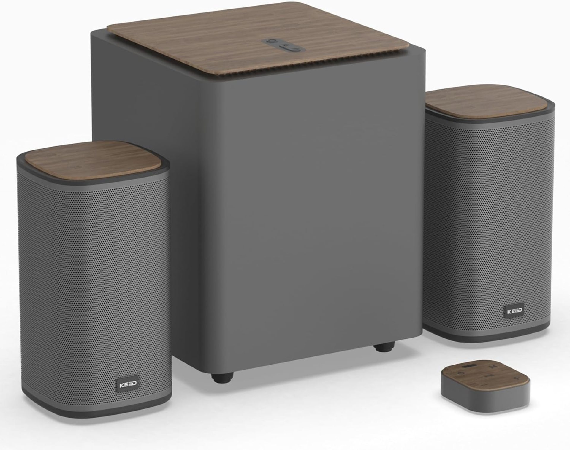 2.1 Bluetooth Computer Speakers with Wireless Subwoofer and Wireless Touchpad Control for Desktop Laptop PC Stereo Gaming Speakers, 4 EQ Modes, Aesthetic Style, 2025 New Model 2.1 Bluetooth Computer Speakers with Wireless Subwoofer and Wireless Touchpad Control for Desktop Laptop PC Stereo Gaming Speakers, 4 EQ Modes, Aesthetic Style, 2025 New Model