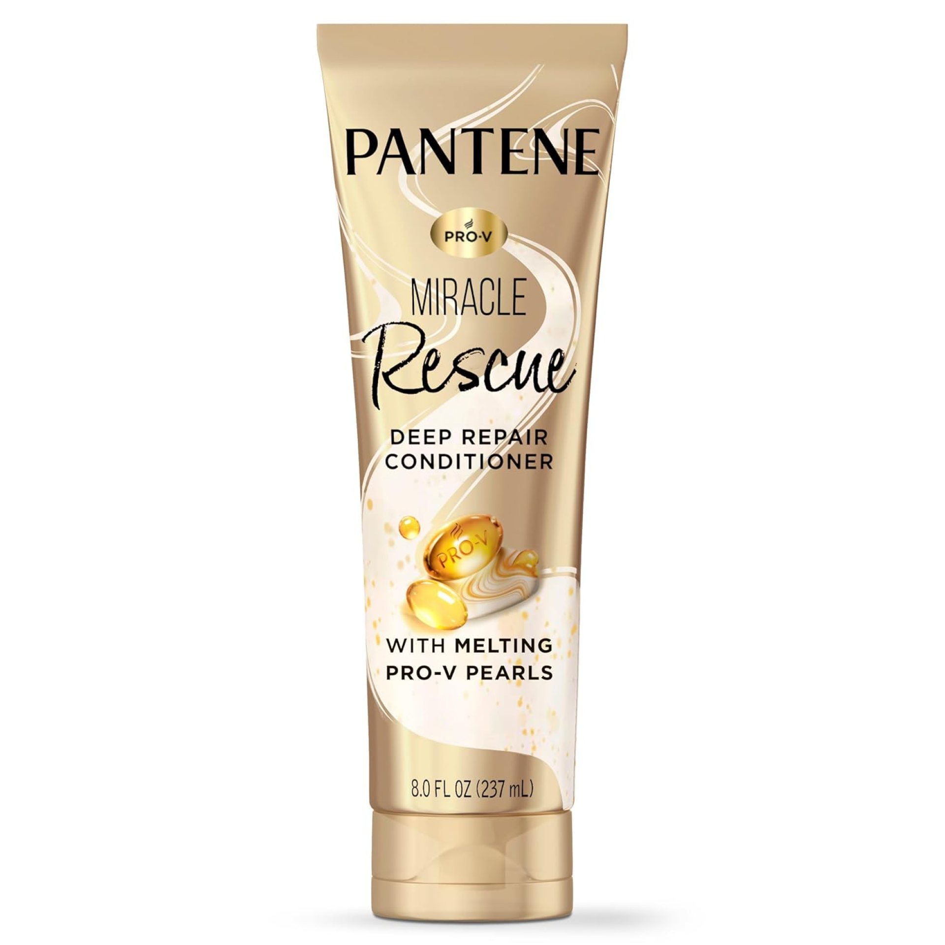 Pantene Miracle Rescue Deep Conditioner – Melting Pro-V Pearls for Dry, Damaged or Color-Treated Hair, Softens and Repairs, 8.0 oz Pantene Miracle Rescue Deep Conditioner – Melting Pro-V Pearls for Dry, Damaged or Color-Treated Hair, Softens and Repairs, 8.0 oz