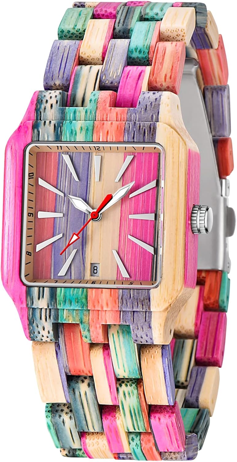 Dentily Natural Wooden Women Watches Watch Handmade Quartz Wood Watch Sport Unique Wristwatch for Women Dentily Natural Wooden Women Watches Watch Handmade Quartz Wood Watch Sport Unique Wristwatch for Women