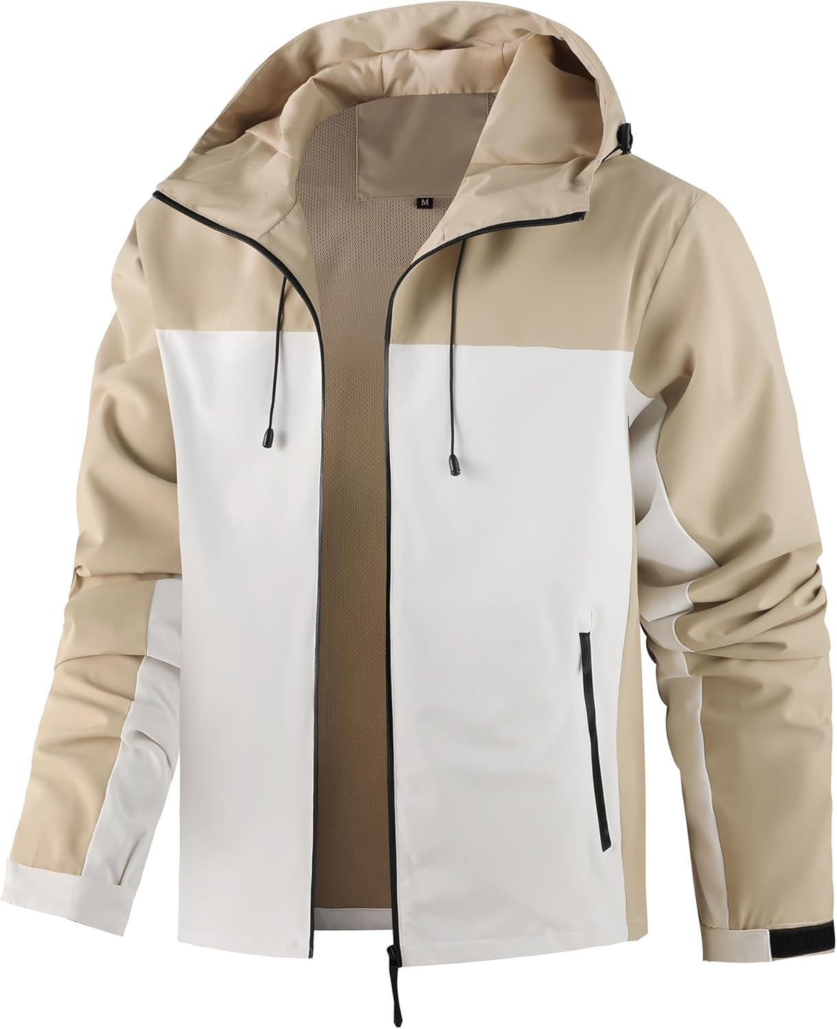 AFILOK Men’s lightweight outdoor jacket with water resistant properties and zipped pockets rain jacket block wind AFILOK Men’s lightweight outdoor jacket with water resistant properties and zipped pockets rain jacket block wind