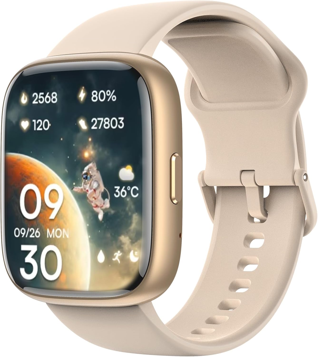 Smart Watch for Women,Alexa Built-in Smartwatch(Answer/Make Calls),1.8″ HD Fitness Tracker,IP68 Waterproof 100+ Sport Mode Activity Tracker,Heart Rate SpO2 Sleep Monitor,iOS Android Compatible Smart Watch for Women,Alexa Built-in Smartwatch(Answer/Make Calls),1.8″ HD Fitness Tracker,IP68 Waterproof 100+ Sport Mode Activity Tracker,Heart Rate SpO2 Sleep Monitor,iOS Android Compatible