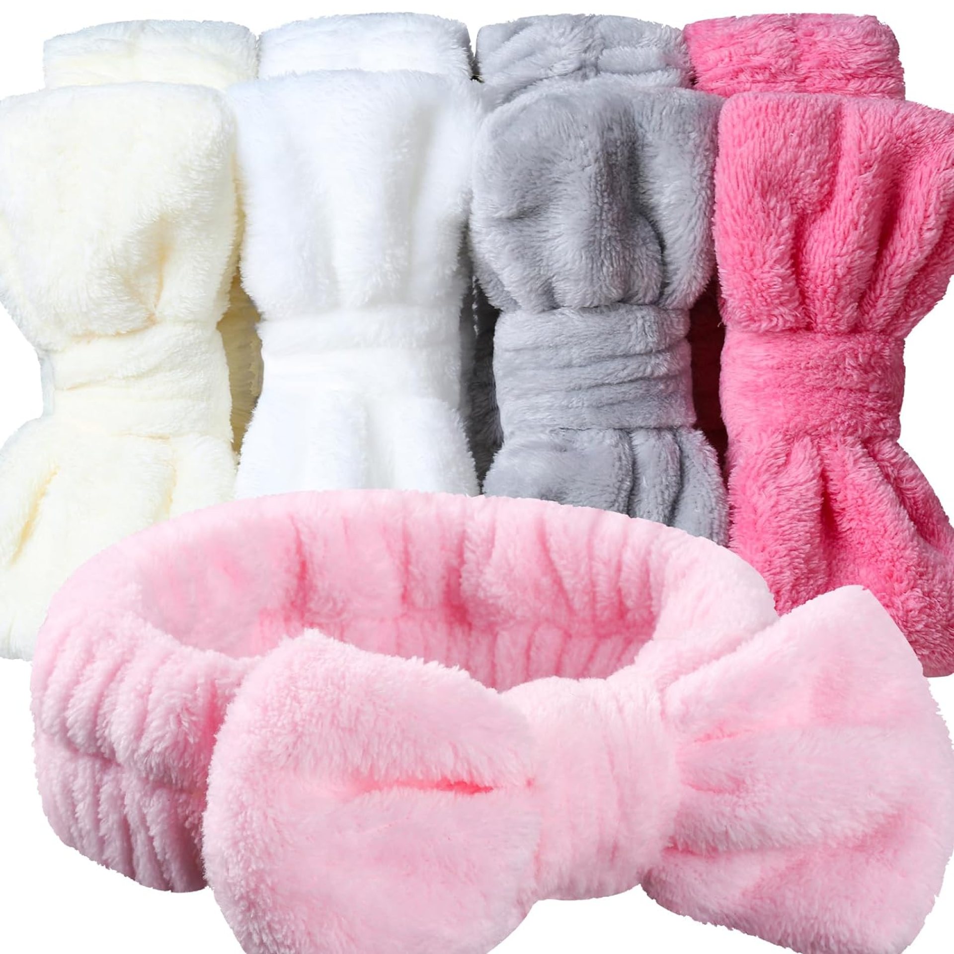 Teenitor 5 Pack Spa Headband for Washing Face, Girls Makeup Headband, Bow Tie Hair Band, Microfiber Women Skincare Headbands, Cosmestic Facial Sports Yoga Elastic Headband Teenitor 5 Pack Spa Headband for Washing Face, Girls Makeup Headband, Bow Tie Hair Band, Microfiber Women Skincare Headbands, Cosmestic Facial Sports Yoga Elastic Headband