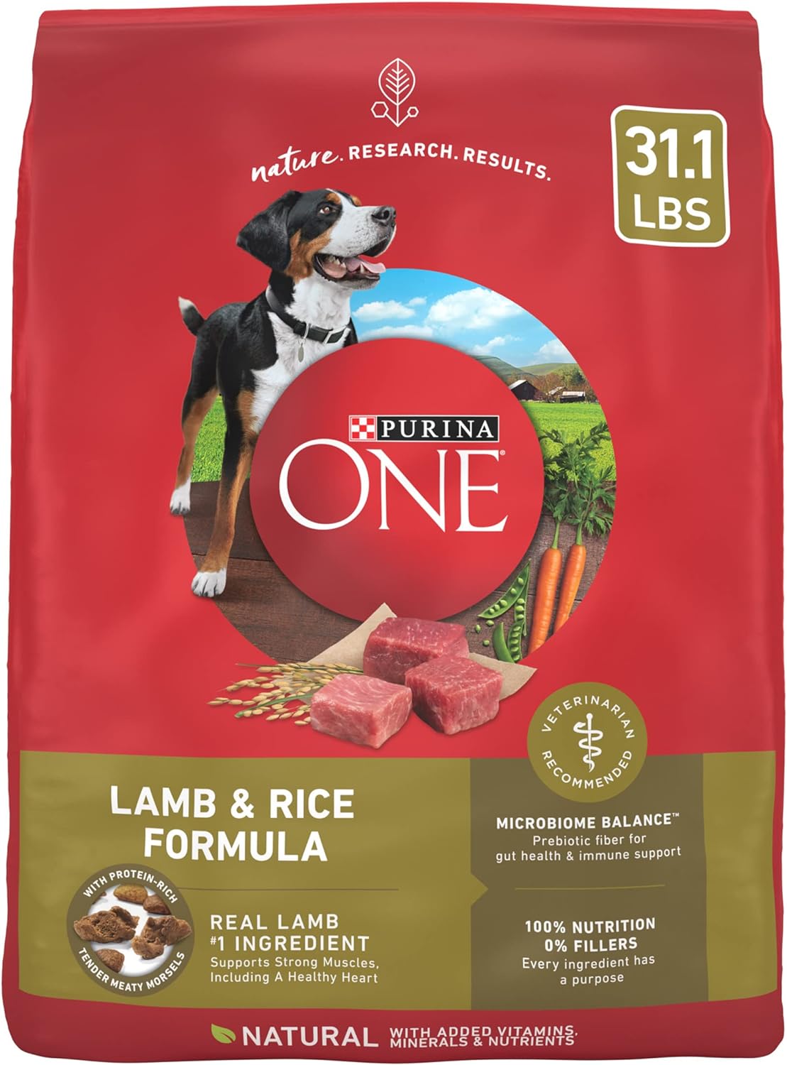 Purina ONE Dry Dog Food Lamb and Rice Formula – 31.1 lb. Bag Purina ONE Dry Dog Food Lamb and Rice Formula – 31.1 lb. Bag