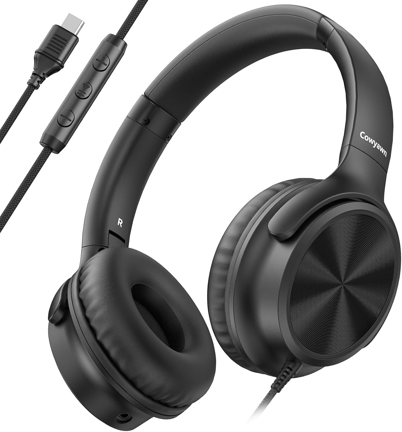 USB C Headphones Wired, Over Ear USB C Wired Headphones with Microphone, Volume Control, HD Stereo Sound, Foldable USB Type C Headphones for Adult/Teens/Chromebook/Laptop/Computer/iPhone,Black USB C Headphones Wired, Over Ear USB C Wired Headphones with Microphone, Volume Control, HD Stereo Sound, Foldable USB Type C Headphones for Adult/Teens/Chromebook/Laptop/Computer/iPhone,Black