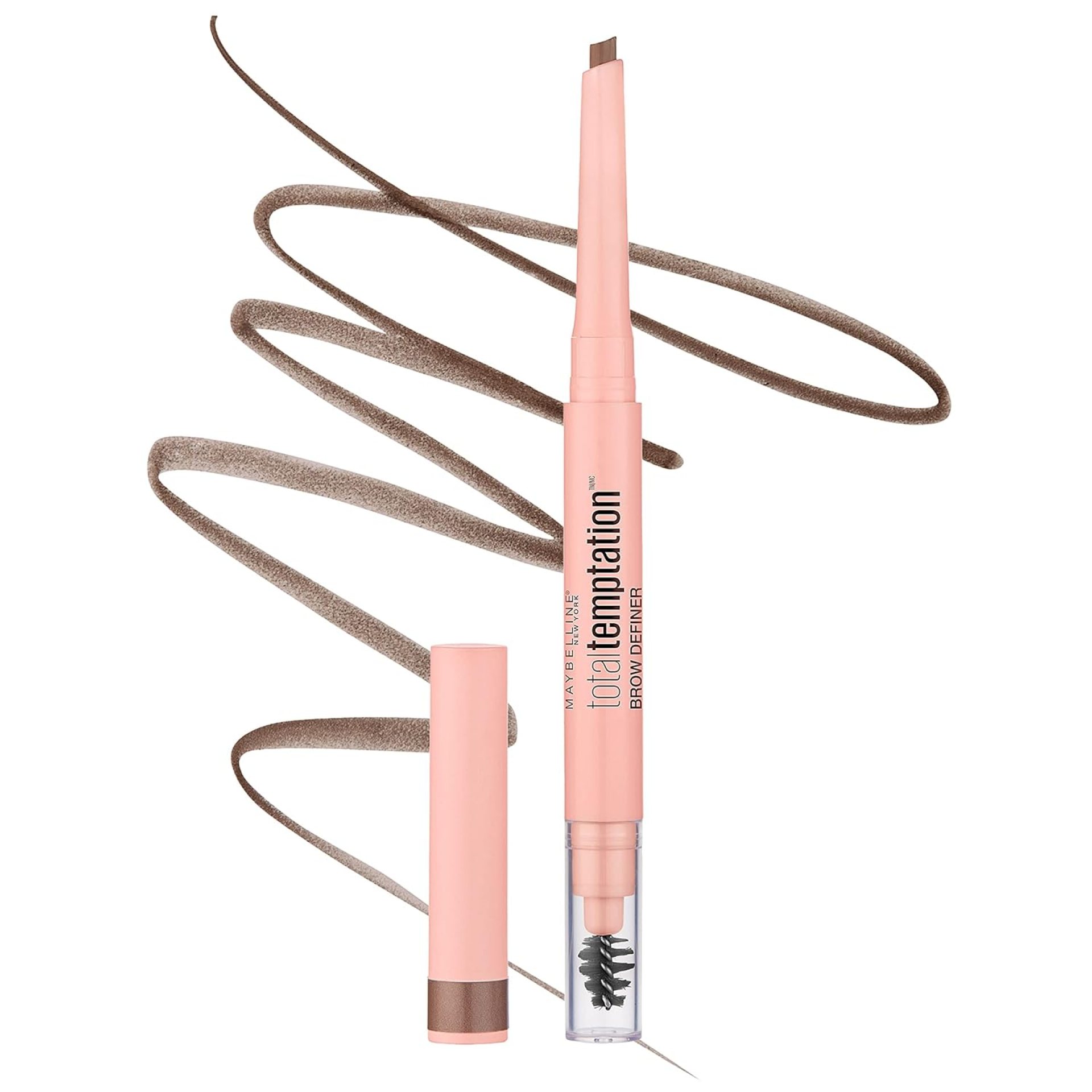 Maybelline Total Temptation Eyebrow Definer Pencil, Soft Brown, 1 Count Maybelline Total Temptation Eyebrow Definer Pencil, Soft Brown, 1 Count