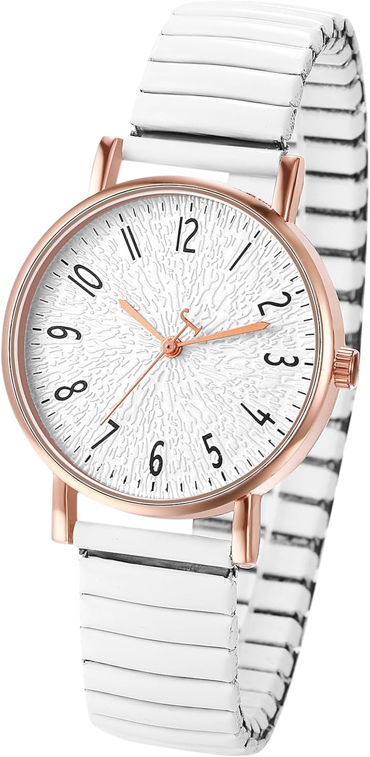OIDEA Women’s Elastic Strap Watches: Large Face Arabic Numerals Analog Quartz Wrist Watches for Women Easy Reader Stretch Band Waterproof Ladies Wratch OIDEA Women’s Elastic Strap Watches: Large Face Arabic Numerals Analog Quartz Wrist Watches for Women Easy Reader Stretch Band Waterproof Ladies Wratch
