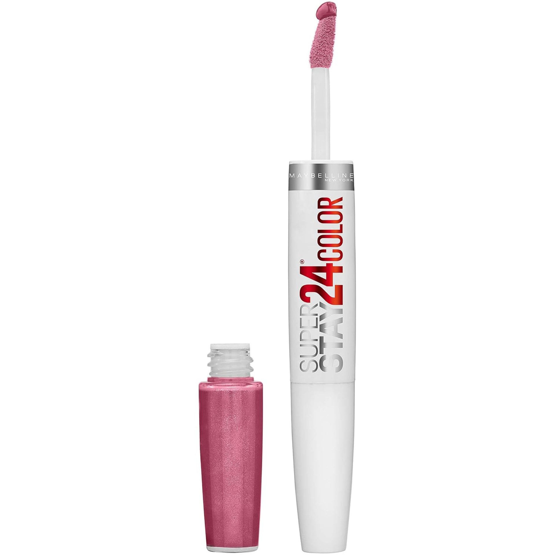 Maybelline Super Stay 24, 2-Step Liquid Lipstick Makeup, Long Lasting Highly Pigmented Color with Moisturizing Balm, Very Cranberry, Ruby Red, 1 Count Maybelline Super Stay 24, 2-Step Liquid Lipstick Makeup, Long Lasting Highly Pigmented Color with Moisturizing Balm, Very Cranberry, Ruby Red, 1 Count