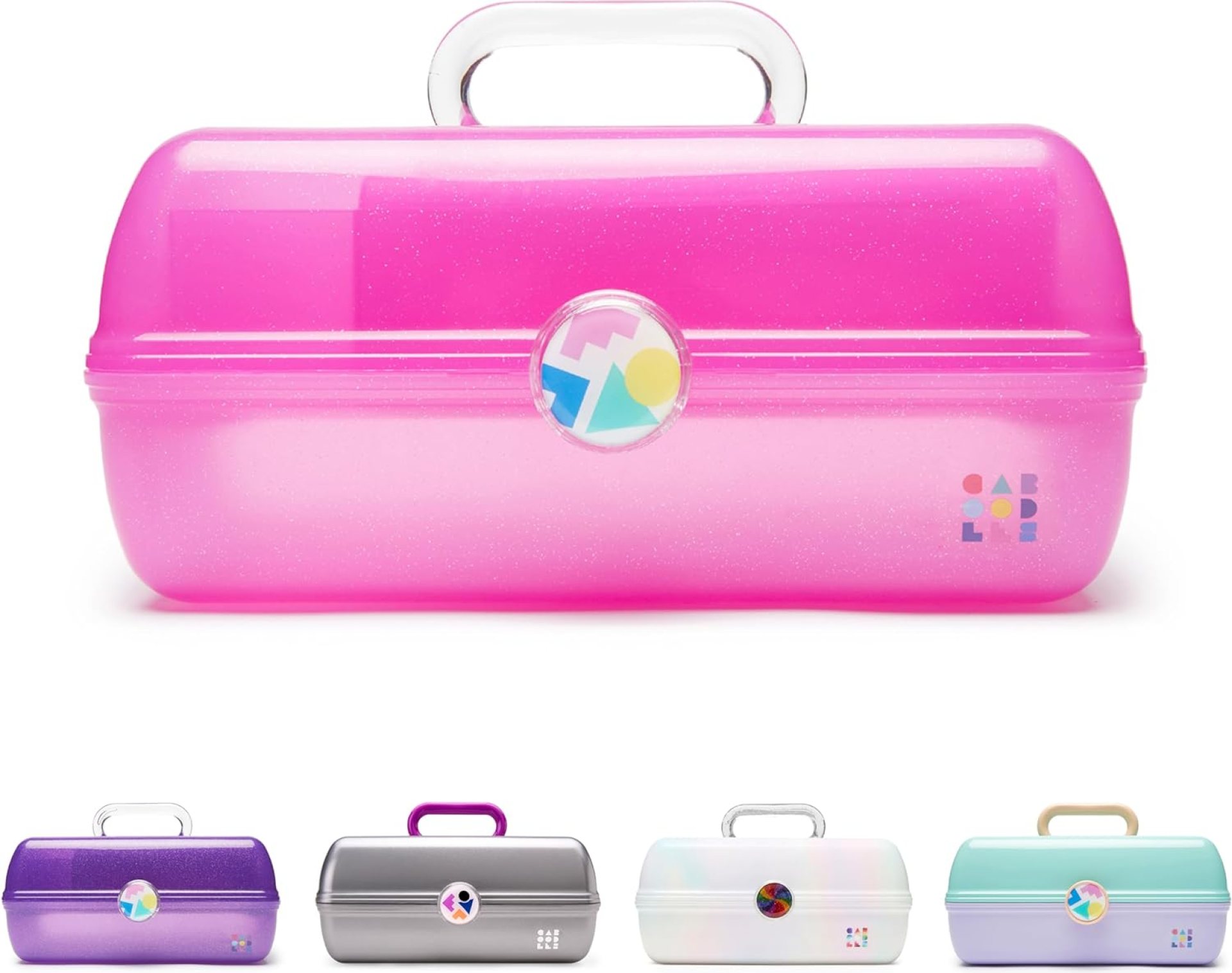 Caboodles On-The-Go Girl Makeup Box, Hard Plastic Makeup Organizer Box, Built-In Mirror, Secure Latch for Safe Travel, Spacious Storage for Large Items Caboodles On-The-Go Girl Makeup Box, Hard Plastic Makeup Organizer Box, Built-In Mirror, Secure Latch for Safe Travel, Spacious Storage for Large Items