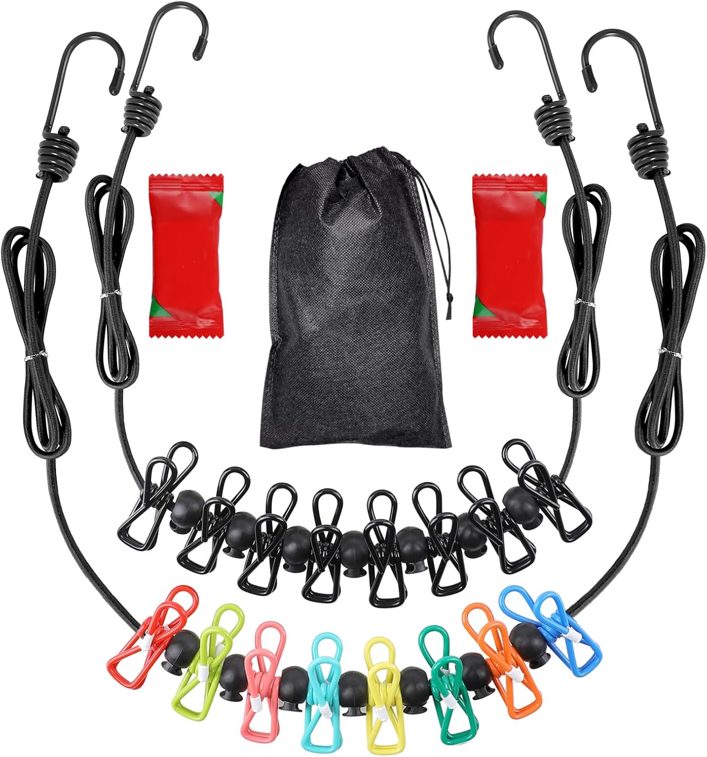 Retractable Portable Clothesline for Travel,2 Packs of Portable Clothesline with 8 clothespins,2 Packs of Disposable Compressed Towels,Suitable for Indoor Clothesline, Outdoor Camping Accessories Retractable Portable Clothesline for Travel,2 Packs of Portable Clothesline with 8 clothespins,2 Packs of Disposable Compressed Towels,Suitable for Indoor Clothesline, Outdoor Camping Accessories