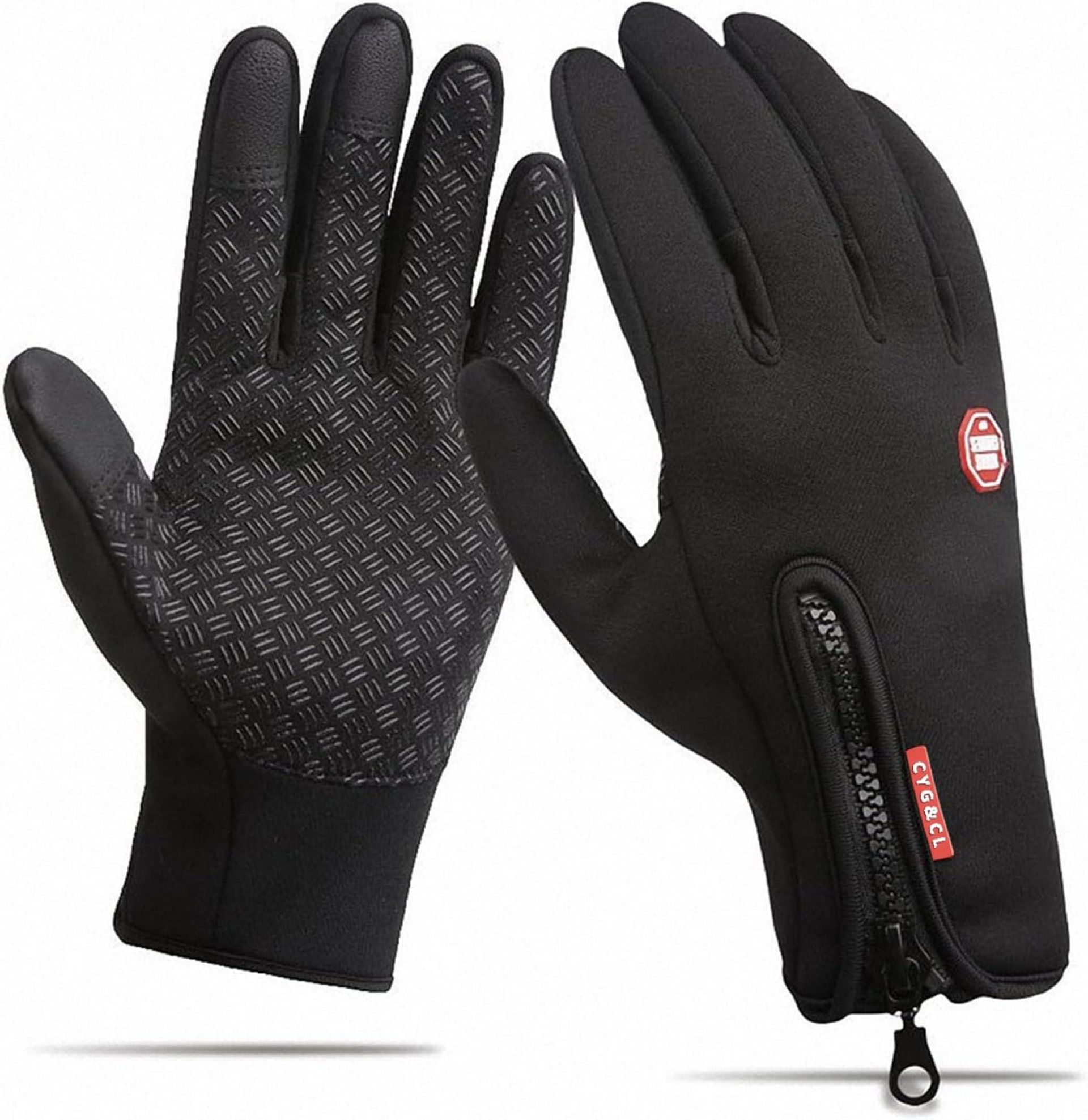 CYG&CL Outdoor Winter Touchscreen Warm Gloves, Water Resistant Windproof Anti-Slip Sports Gloves for Cycling Driving Running Hiking Climbing Skiing Sports, Adjustable Size for Men&Women CYG&CL Outdoor Winter Touchscreen Warm Gloves, Water Resistant Windproof Anti-Slip Sports Gloves for Cycling Driving Running Hiking Climbing Skiing Sports, Adjustable Size for Men&Women
