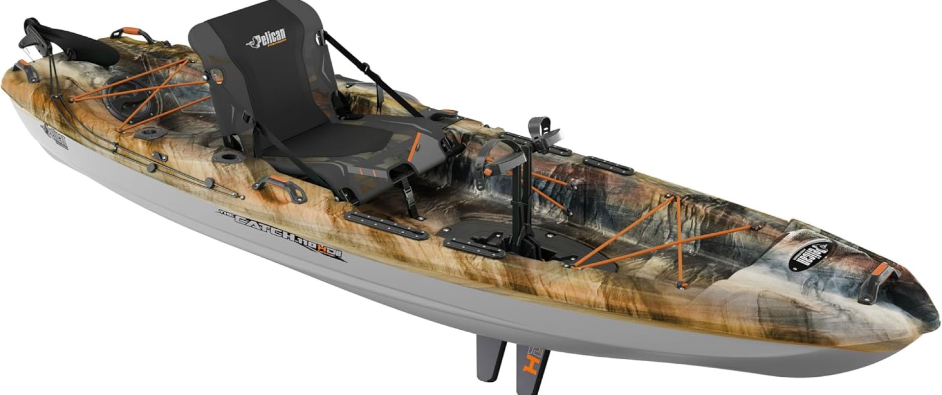 Pelican Catch HDII Premium Angler – Sit-On-Top Fishing Kayak – HyDryve Pedal System & Comfortable Ergocast seat Pelican Catch HDII Premium Angler – Sit-On-Top Fishing Kayak – HyDryve Pedal System & Comfortable Ergocast seat
