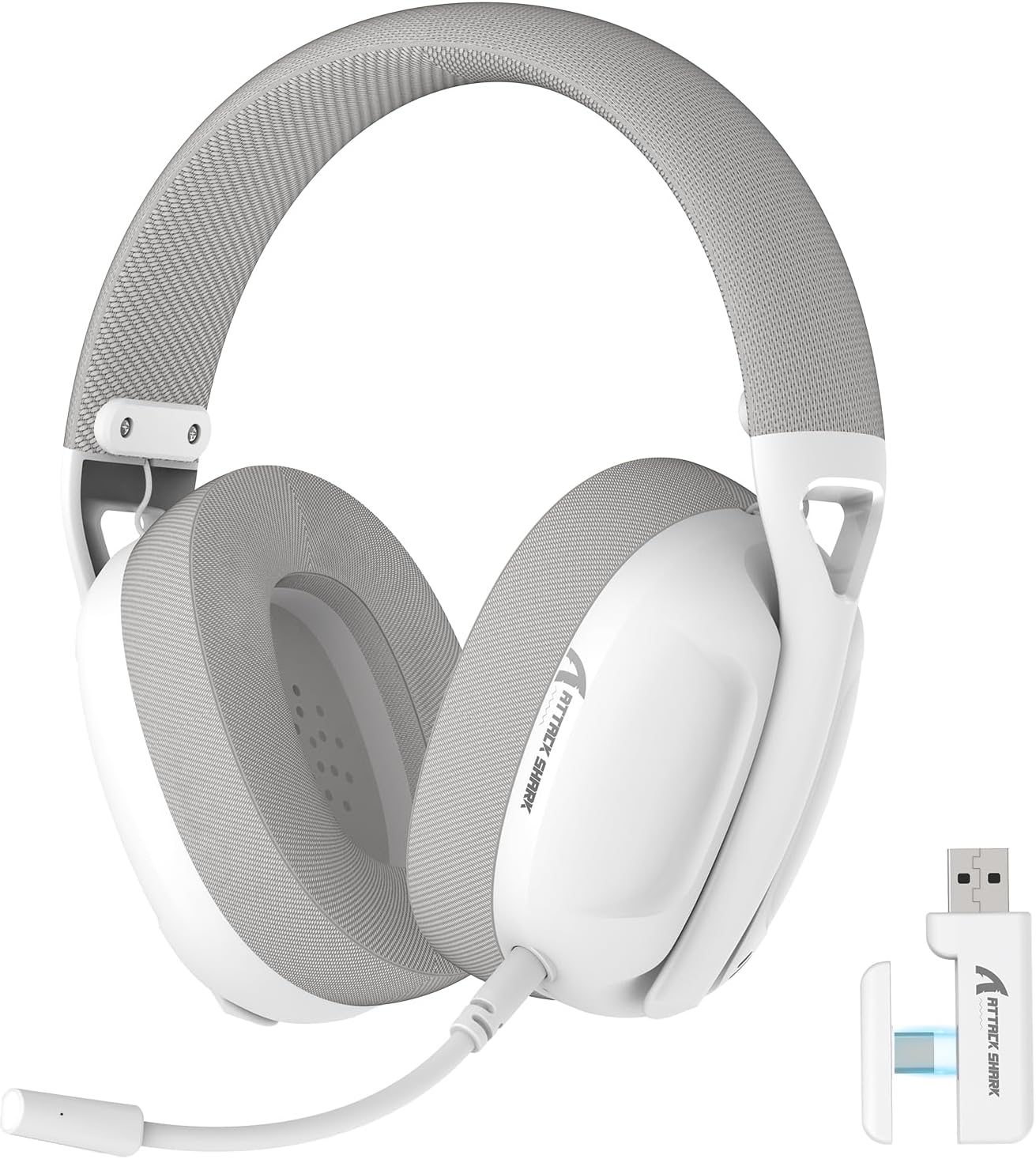 ZIYOU LANG L80 Wireless Gaming Headset Ultralight Over Ear with 2.4Ghz USB C&A Dongle/Bluetooth 5.3/3.5mm Wired Detachable Mic Stereo Sound 600mAh Battery for PC Mac PS4 PS5 Switch Win Gamer(White) ZIYOU LANG L80 Wireless Gaming Headset Ultralight Over Ear with 2.4Ghz USB C&A Dongle/Bluetooth 5.3/3.5mm Wired Detachable Mic Stereo Sound 600mAh Battery for PC Mac PS4 PS5 Switch Win Gamer(White)