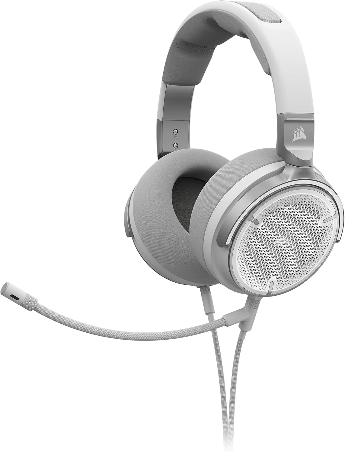 Corsair Virtuoso PRO Wired Open Back Gaming Headset – Detachable Uni-Directional Microphone – 50mm Graphene Drivers – 20Hz-40 kHz Frequency Response – White Corsair Virtuoso PRO Wired Open Back Gaming Headset – Detachable Uni-Directional Microphone – 50mm Graphene Drivers – 20Hz-40 kHz Frequency Response – White