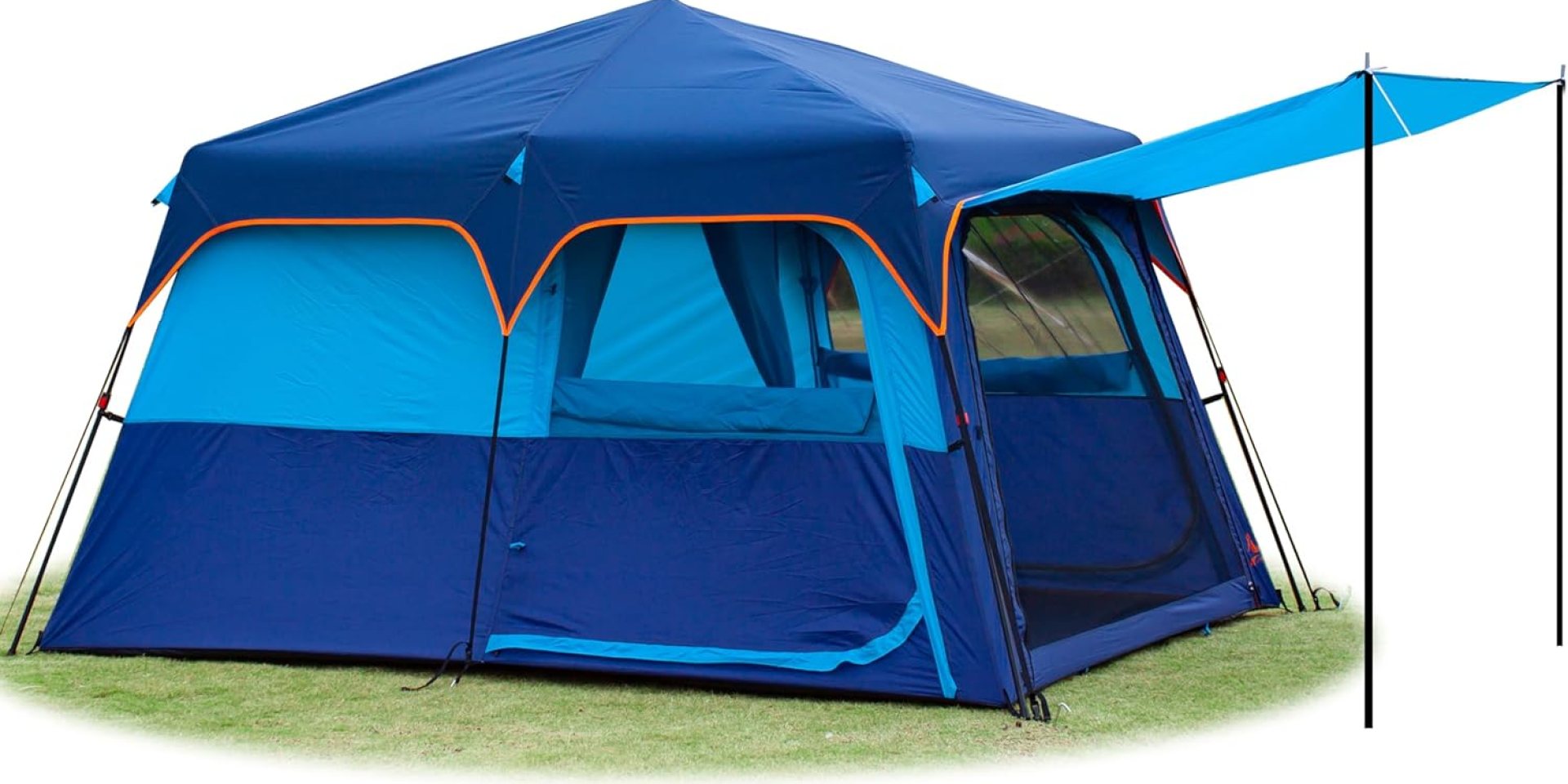 KTT Large Tent 6-8 Person,Family Cabin Tents,Straight Wall,3 Doors and 3 Windows with Mesh,Waterproof,Big Tent for Outdoor,Picnic,Camping,Family,Friends Gathering.…… KTT Large Tent 6-8 Person,Family Cabin Tents,Straight Wall,3 Doors and 3 Windows with Mesh,Waterproof,Big Tent for Outdoor,Picnic,Camping,Family,Friends Gathering.……