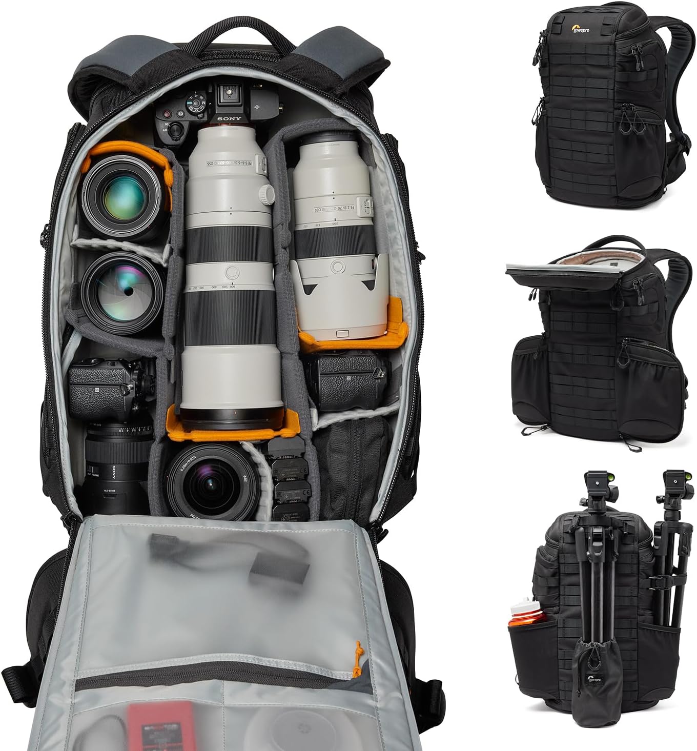 Lowepro ProTactic BP 450 AW III Camera Backpack, 4-Point Access, Professional Camera Bag, DSLR/Drones/Mirrorless, Up to 16″ Laptop, Rain Cover, for Photographer,Videographer, Volume 28L Lowepro ProTactic BP 450 AW III Camera Backpack, 4-Point Access, Professional Camera Bag, DSLR/Drones/Mirrorless, Up to 16″ Laptop, Rain Cover, for Photographer,Videographer, Volume 28L