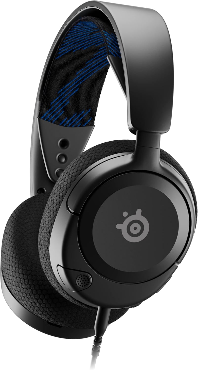 SteelSeries New Arctis Nova 1P Multi-System Gaming wired Headset — Hi-Fi Drivers — 360° Spatial Audio — Comfort Design — Durable — Lightweight—Noise-Cancelling Mic — PS5/PS4, PC, Xbox, Switch – Black SteelSeries New Arctis Nova 1P Multi-System Gaming wired Headset — Hi-Fi Drivers — 360° Spatial Audio — Comfort Design — Durable — Lightweight—Noise-Cancelling Mic — PS5/PS4, PC, Xbox, Switch – Black