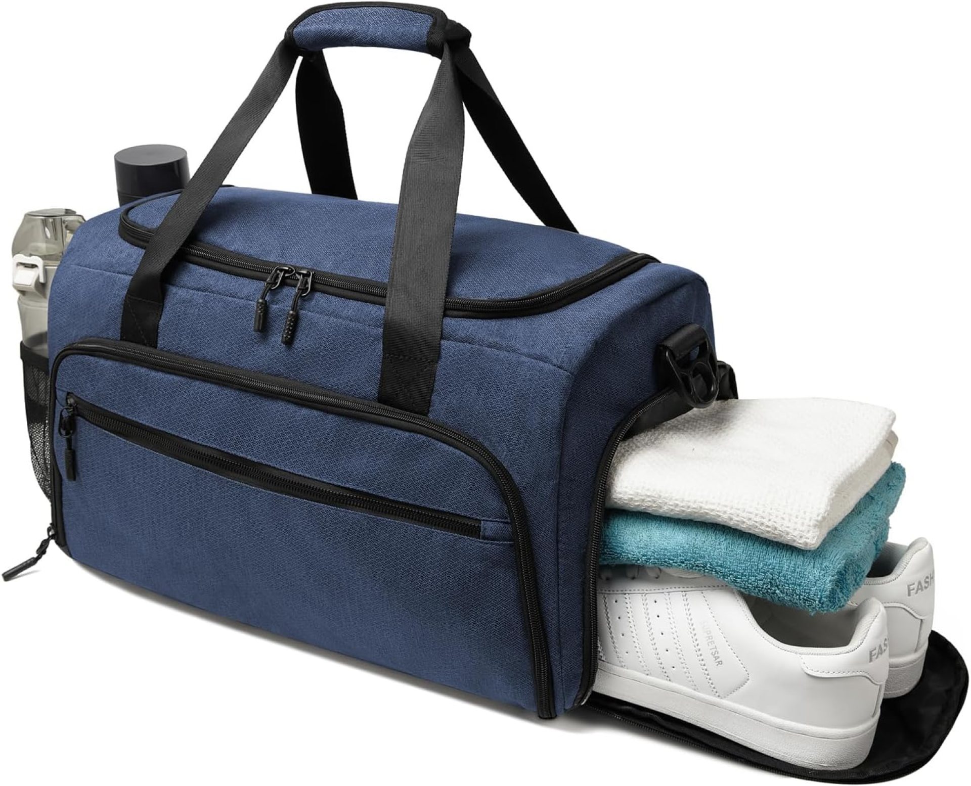 Gym Bag for Men Women, Small Fitness Workout Sports Bag with Wet Pocket & Shoes Compartment, Water Resistant Overnight Weekender Duffel Bag Gym Bag for Men Women, Small Fitness Workout Sports Bag with Wet Pocket & Shoes Compartment, Water Resistant Overnight Weekender Duffel Bag