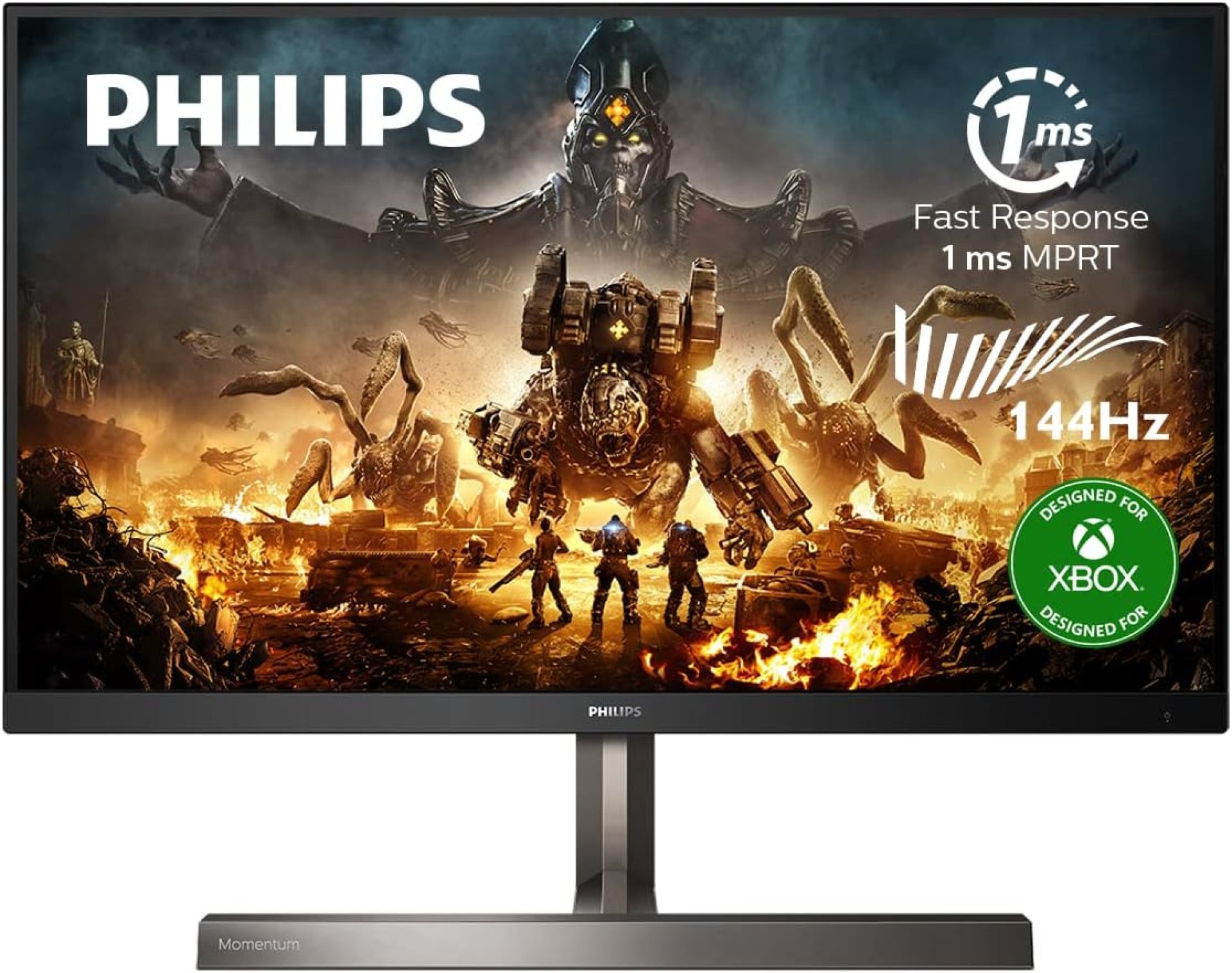 Philips Momentum 329M1RV 32″ 4K HDR 400 Gaming Monitor, Designed for Xbox, 144Hz, USB-C PD 65 Watts, 1 ms Response Time, 4Yr Advanced Replacement, Height-Adjustable Philips Momentum 329M1RV 32″ 4K HDR 400 Gaming Monitor, Designed for Xbox, 144Hz, USB-C PD 65 Watts, 1 ms Response Time, 4Yr Advanced Replacement, Height-Adjustable