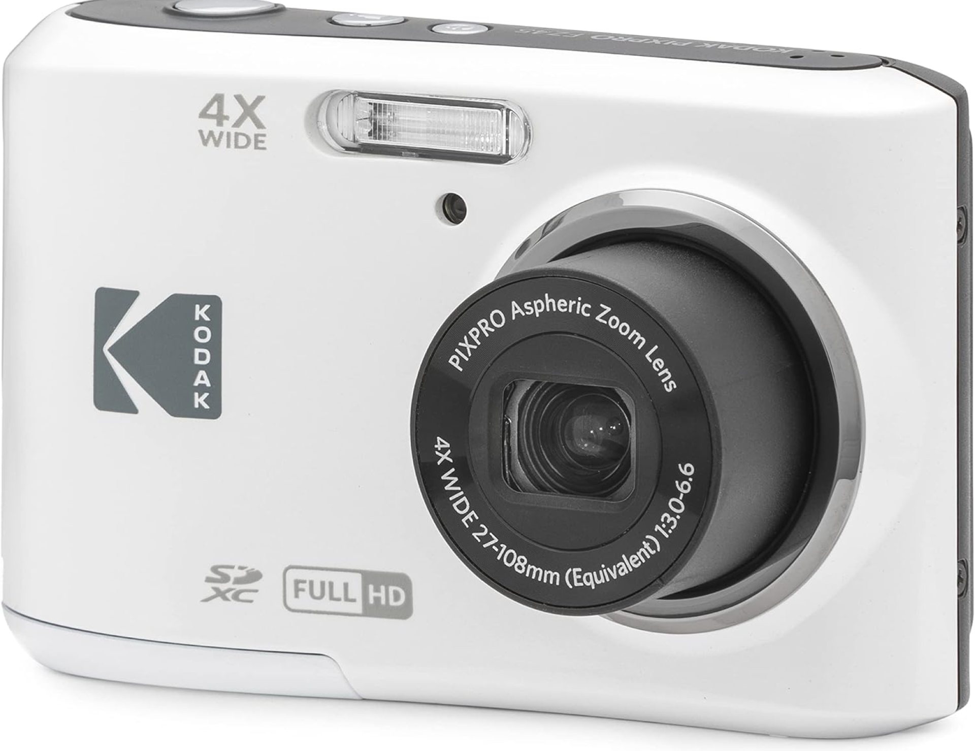 KODAK PIXPRO Friendly Zoom FZ45-WH 16MP Digital Camera with 4X Optical Zoom 27mm Wide Angle and 2.7″ LCD Screen (White) KODAK PIXPRO Friendly Zoom FZ45-WH 16MP Digital Camera with 4X Optical Zoom 27mm Wide Angle and 2.7″ LCD Screen (White)
