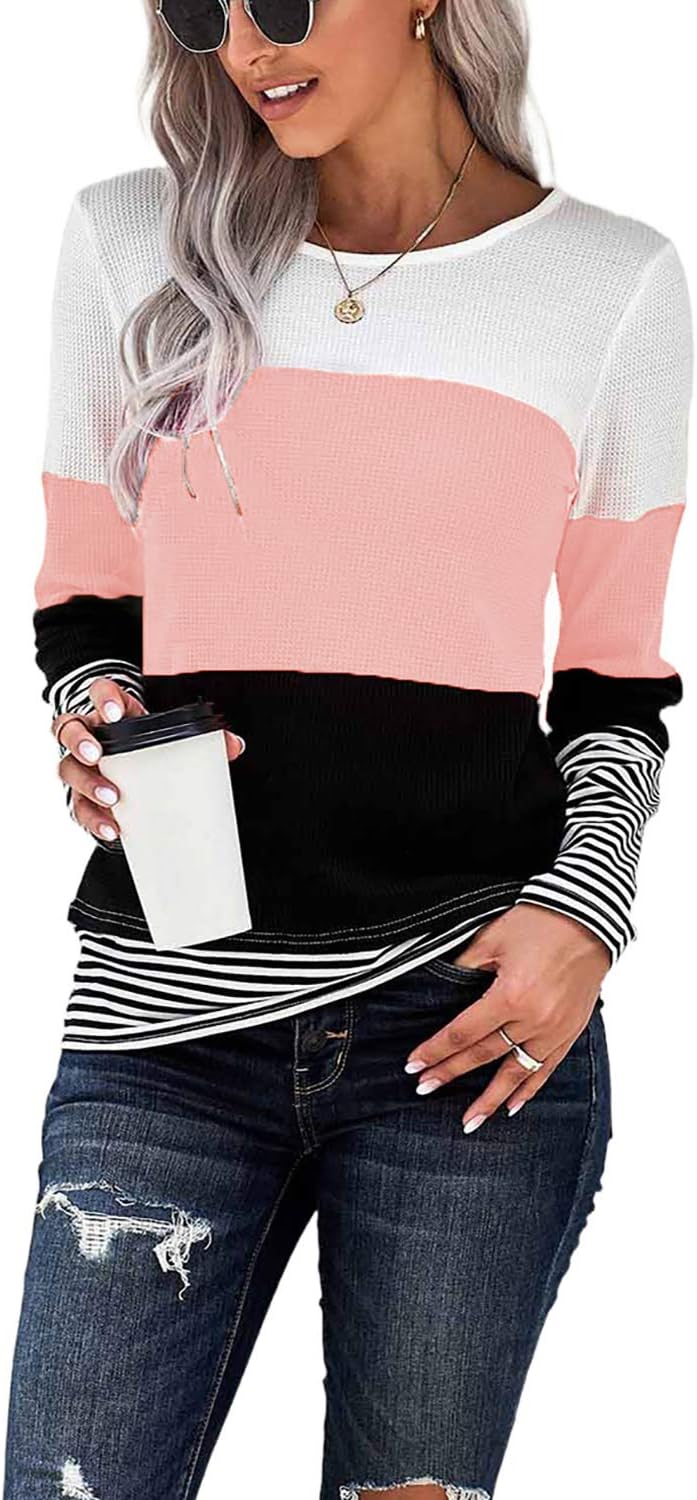 NEYOUQE Womens Color Block Loose Long/Short Sleeve T Shirts Casual Comfy Tops Tee Shirt Women’s Tunics NEYOUQE Womens Color Block Loose Long/Short Sleeve T Shirts Casual Comfy Tops Tee Shirt Women’s Tunics